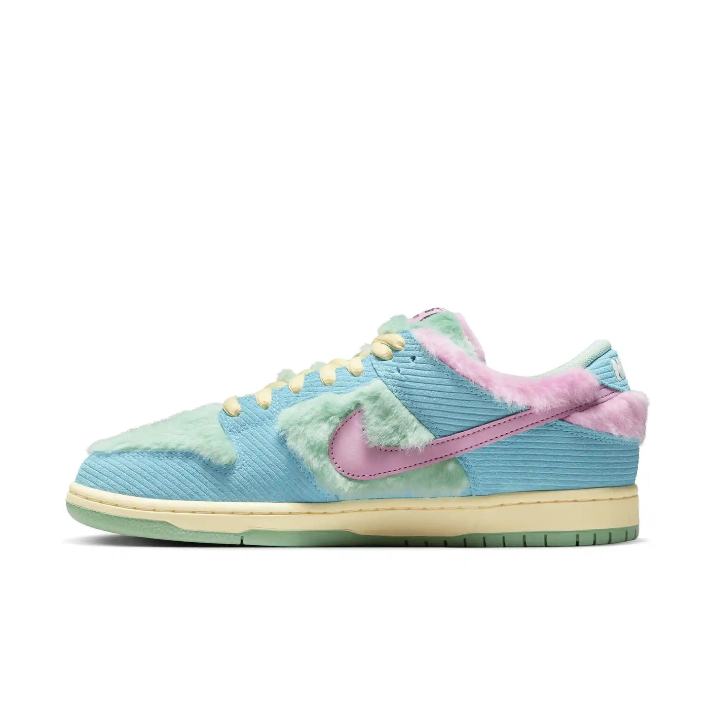 Nike SB Dunk Low Pro Verdy, blue gaze/arctic pink - bicycle yellow - Tiki Room Skateboards - 10