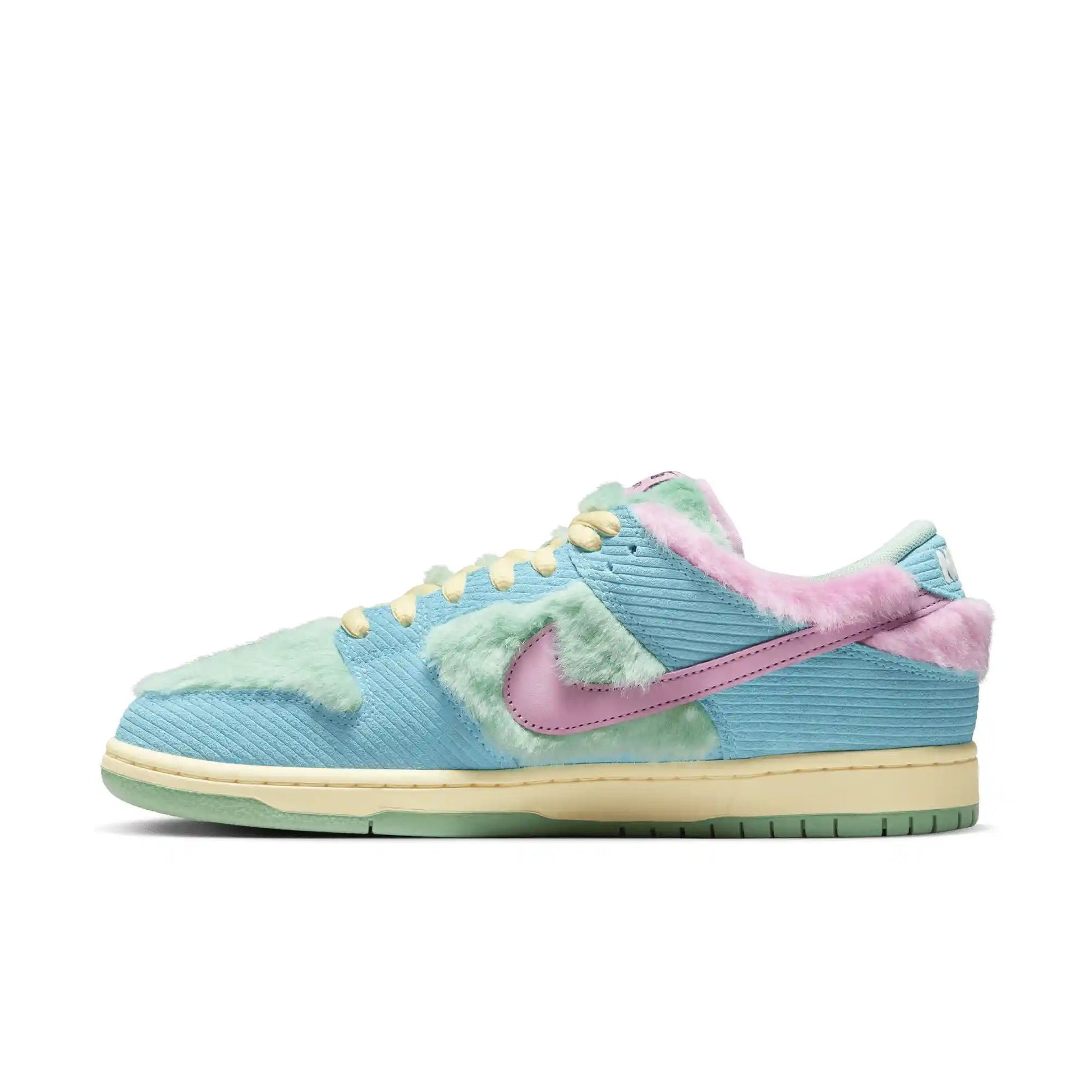 Nike SB Dunk Low Pro Verdy, blue gaze/arctic pink - bicycle yellow - Tiki Room Skateboards - 10