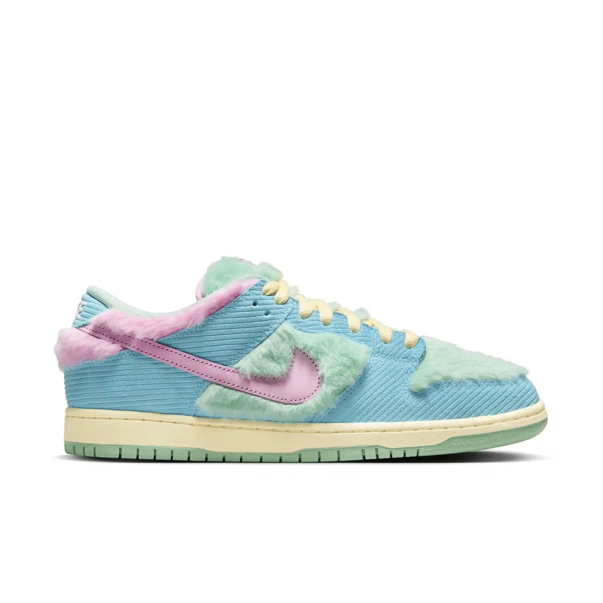 Nike SB Dunk Low Pro Verdy, blue gaze/arctic pink - bicycle yellow - Tiki Room Skateboards - 1