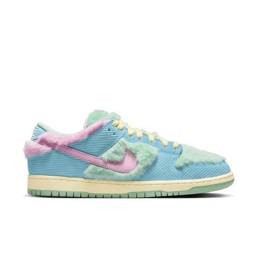 Nike SB Dunk Low Pro Verdy, blue gaze/arctic pink - bicycle yellow - Tiki Room Skateboards - 1