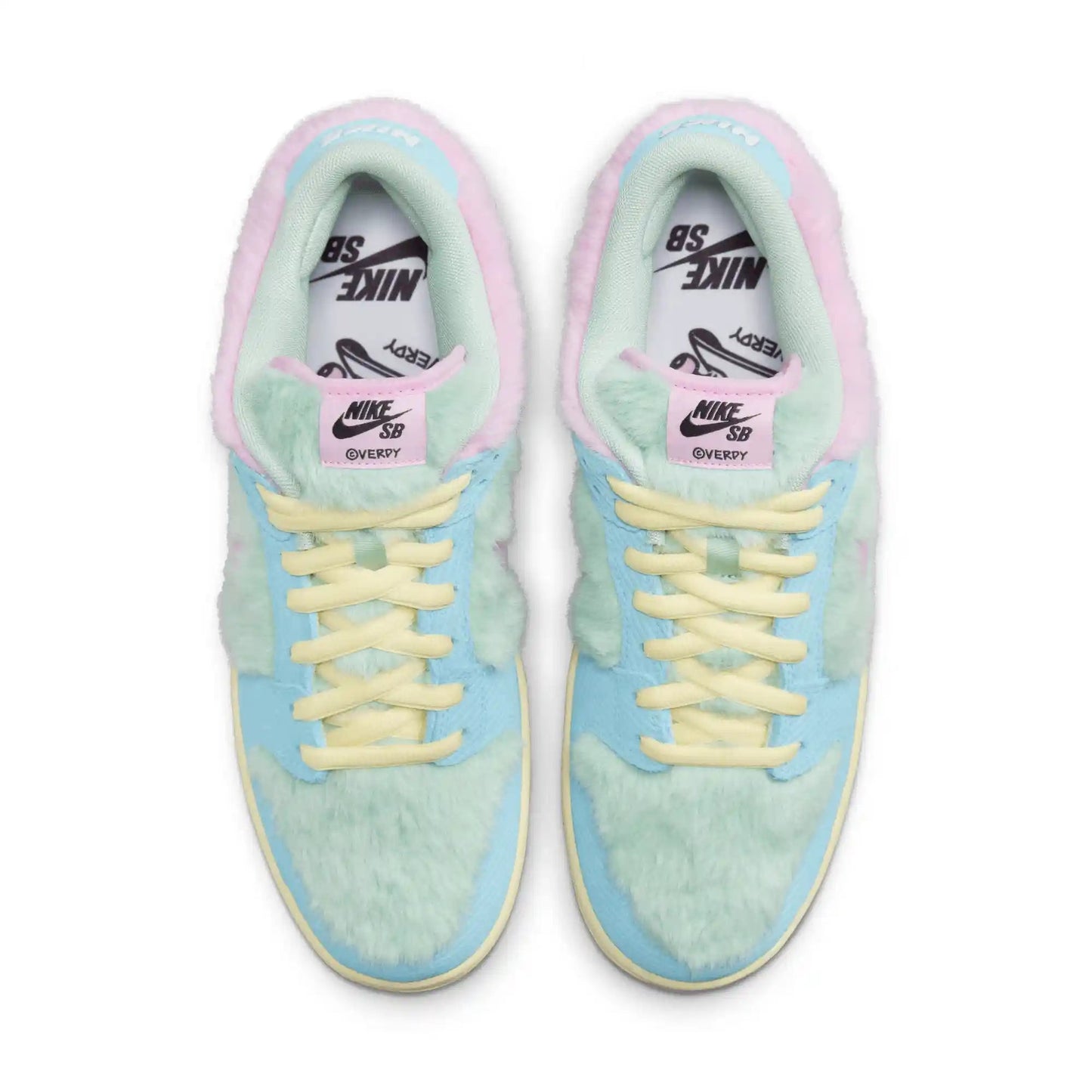 Nike SB Dunk Low Pro Verdy, blue gaze/arctic pink - bicycle yellow - Tiki Room Skateboards - 6