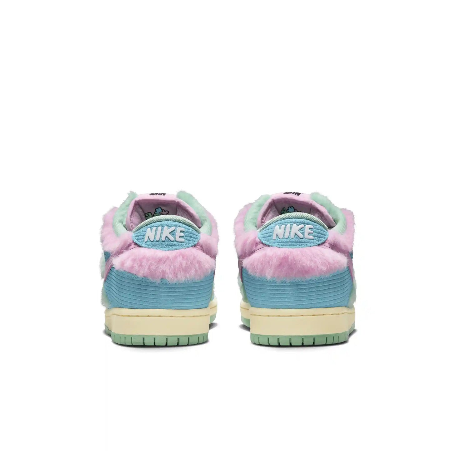 Nike SB Dunk Low Pro Verdy, blue gaze/arctic pink - bicycle yellow - Tiki Room Skateboards - 5