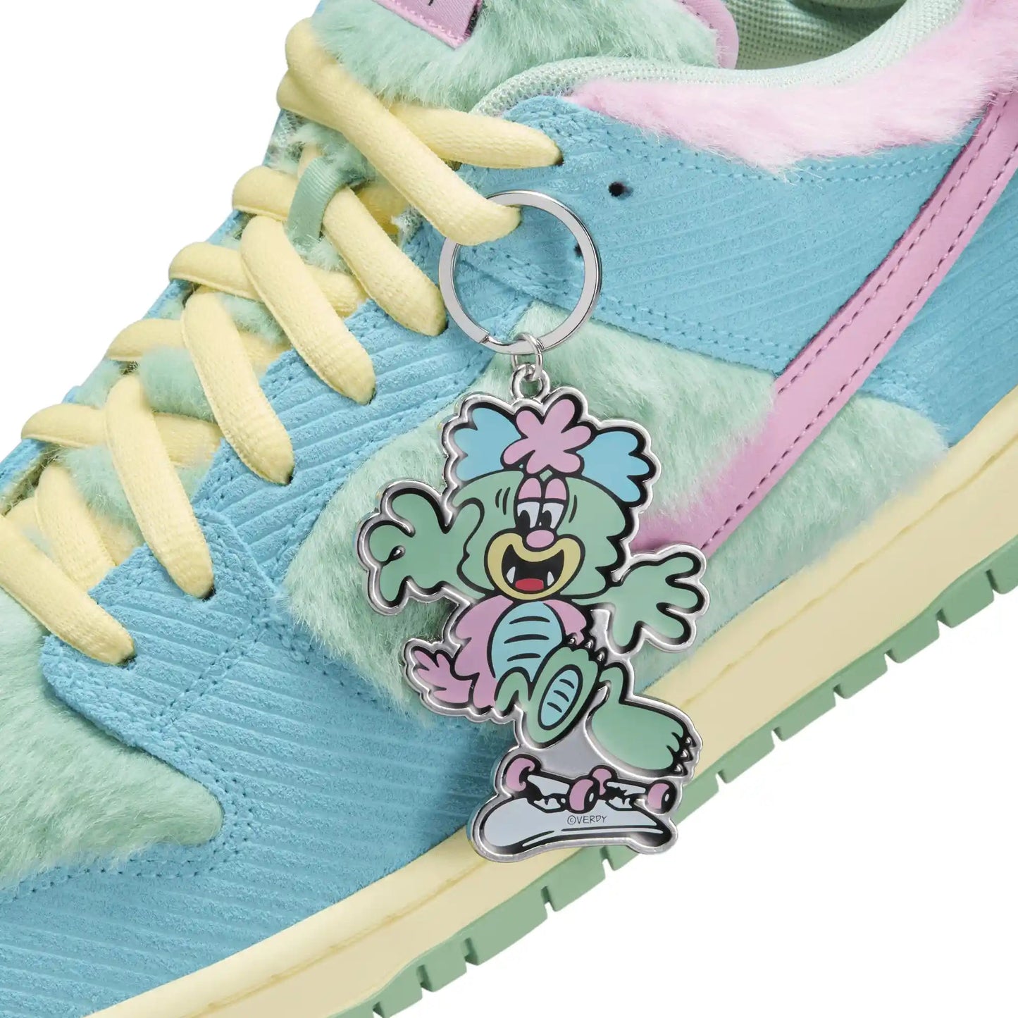 Nike SB Dunk Low Pro Verdy, blue gaze/arctic pink - bicycle yellow - Tiki Room Skateboards - 3