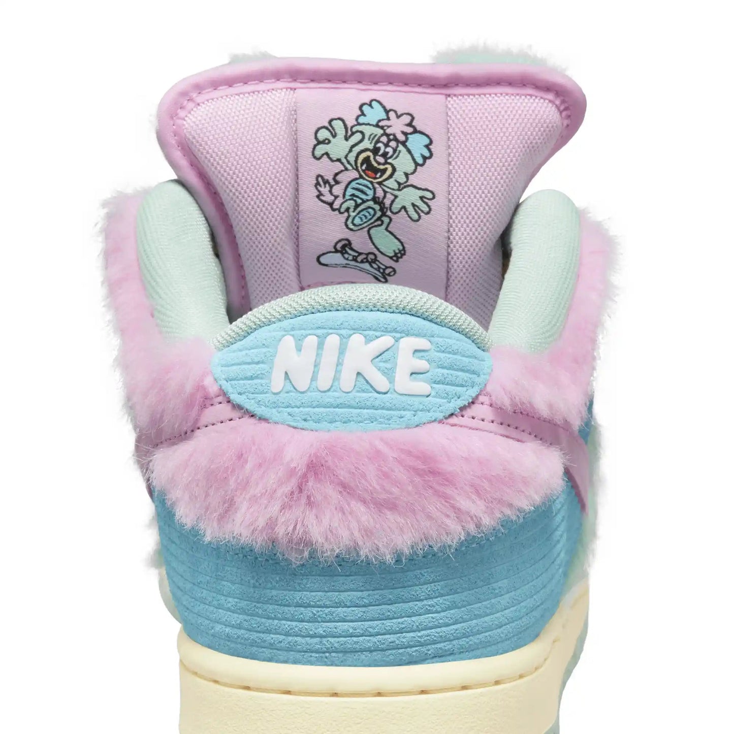 Nike SB Dunk Low Pro Verdy, blue gaze/arctic pink - bicycle yellow - Tiki Room Skateboards - 14