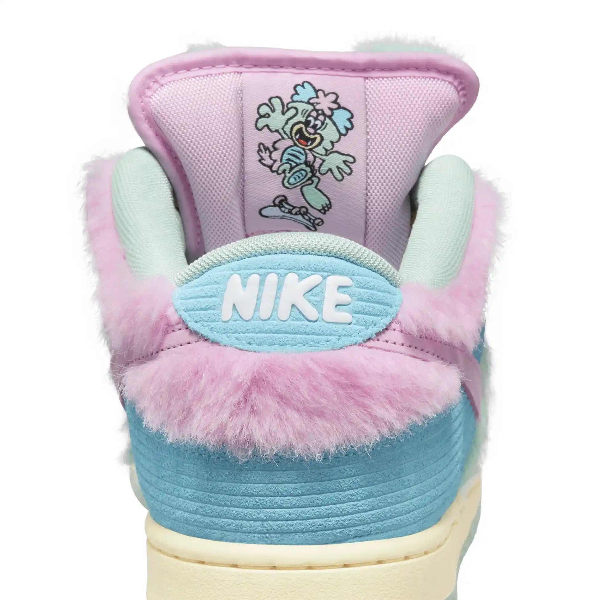 Nike SB Dunk Low Pro Verdy, blue gaze/arctic pink - bicycle yellow - Tiki Room Skateboards - 14