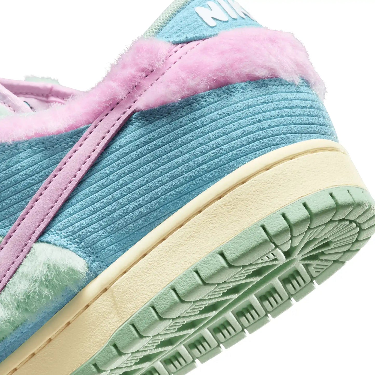 Nike SB Dunk Low Pro Verdy, blue gaze/arctic pink - bicycle yellow - Tiki Room Skateboards - 13