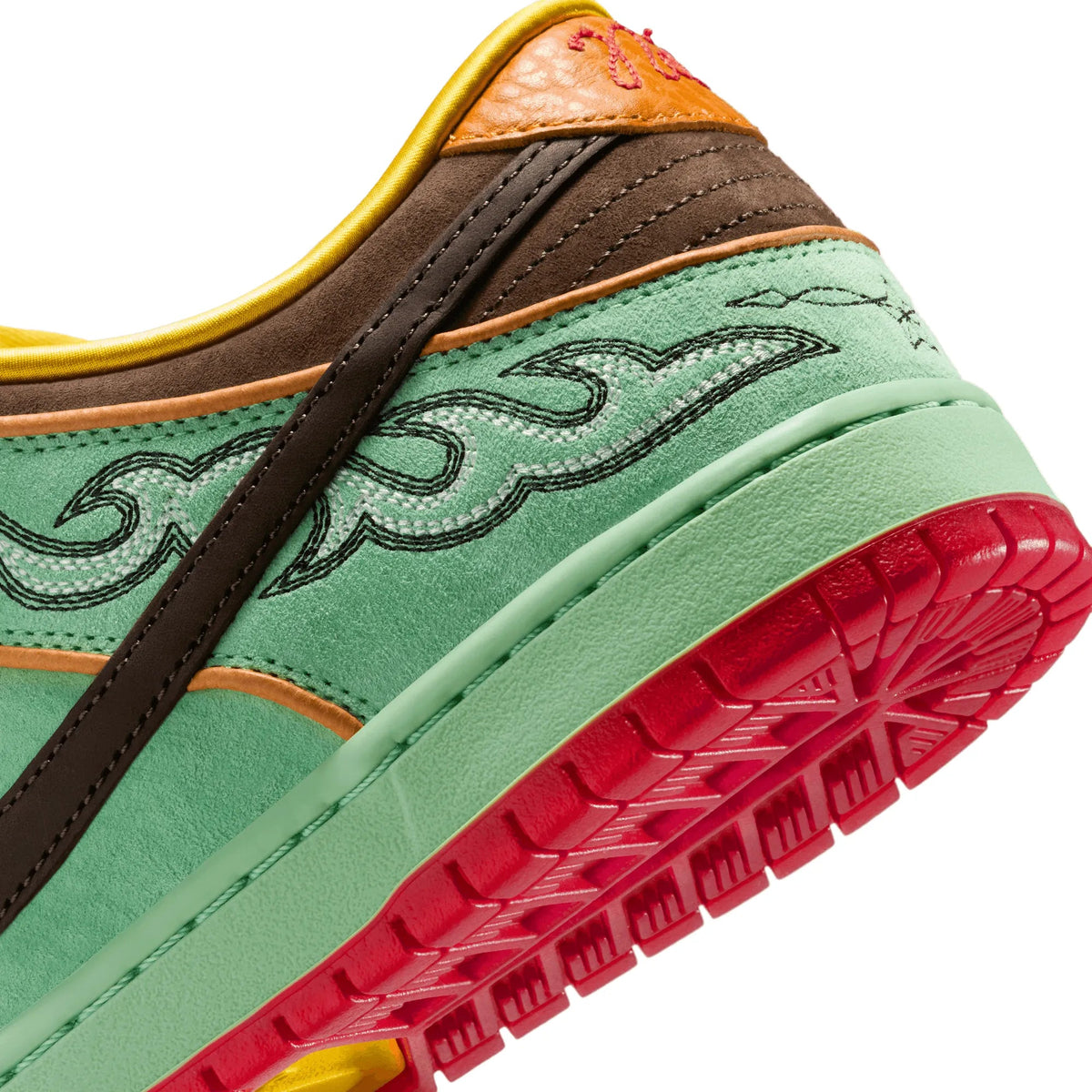 Nike SB Dunk Low Pro Western, tourmaline/baroque brown - monarch - Tiki Room Skateboards - 4