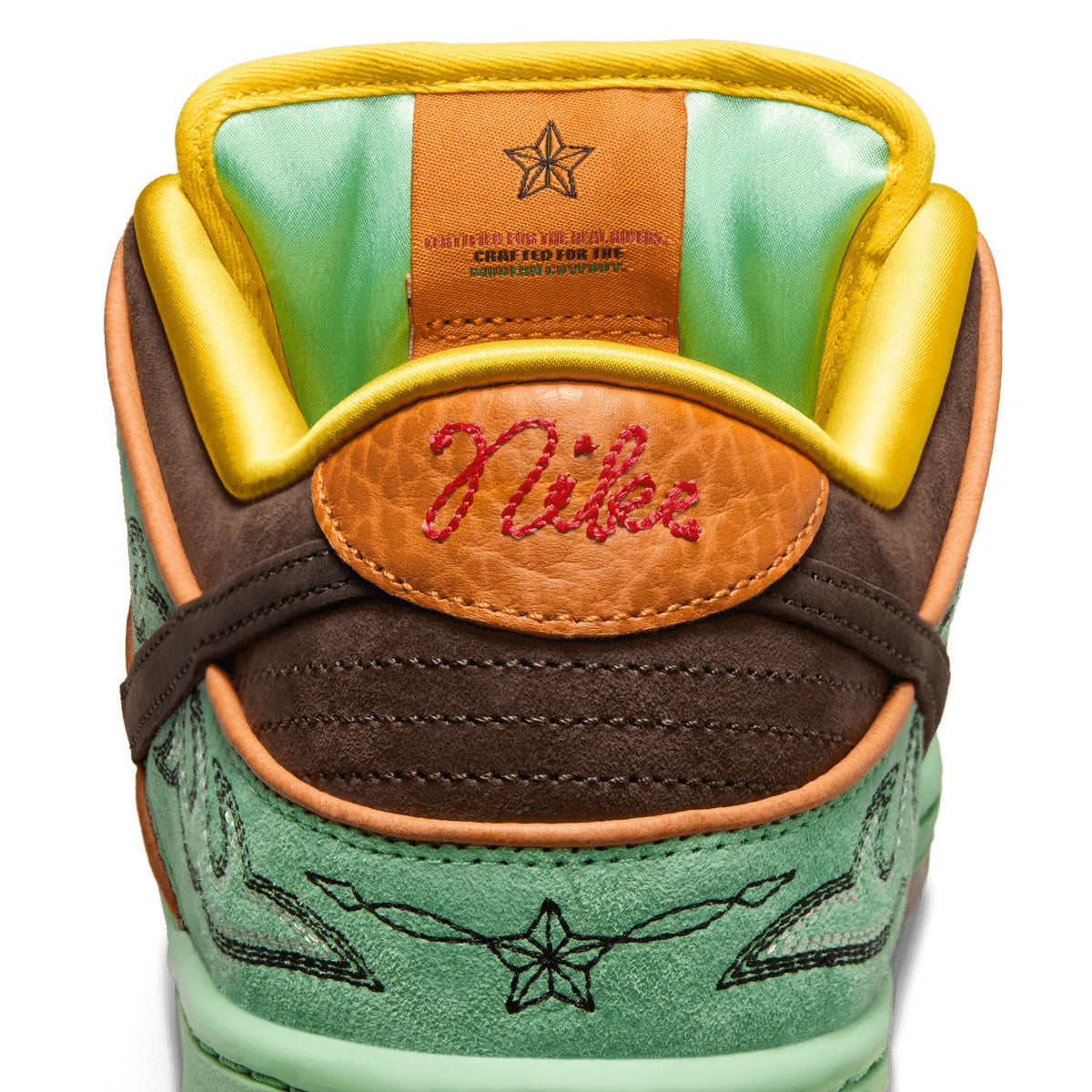 Nike SB Dunk Low Pro Western, tourmaline/baroque brown - monarch - Tiki Room Skateboards - 6