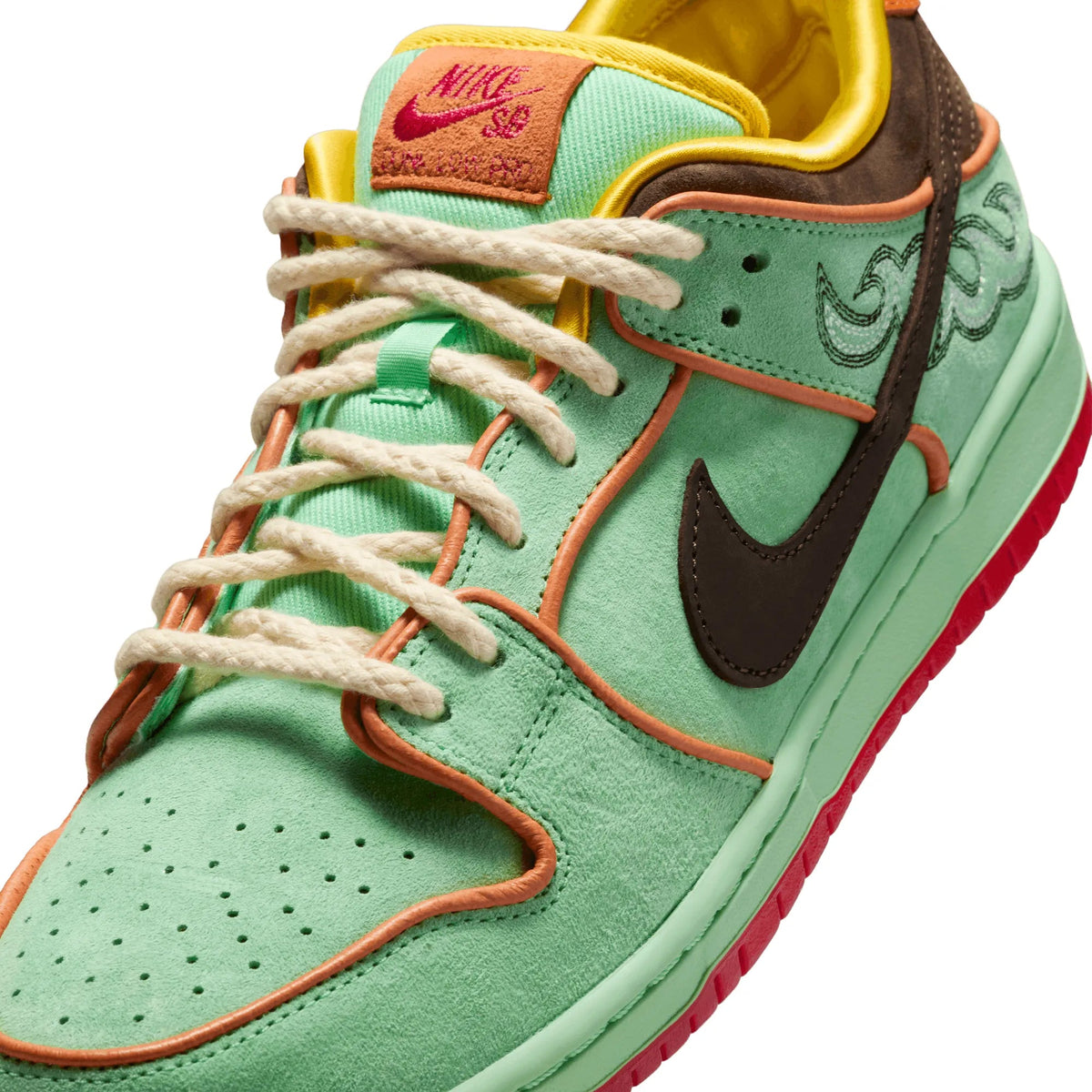 Nike SB Dunk Low Pro Western, tourmaline/baroque brown - monarch - Tiki Room Skateboards - 3