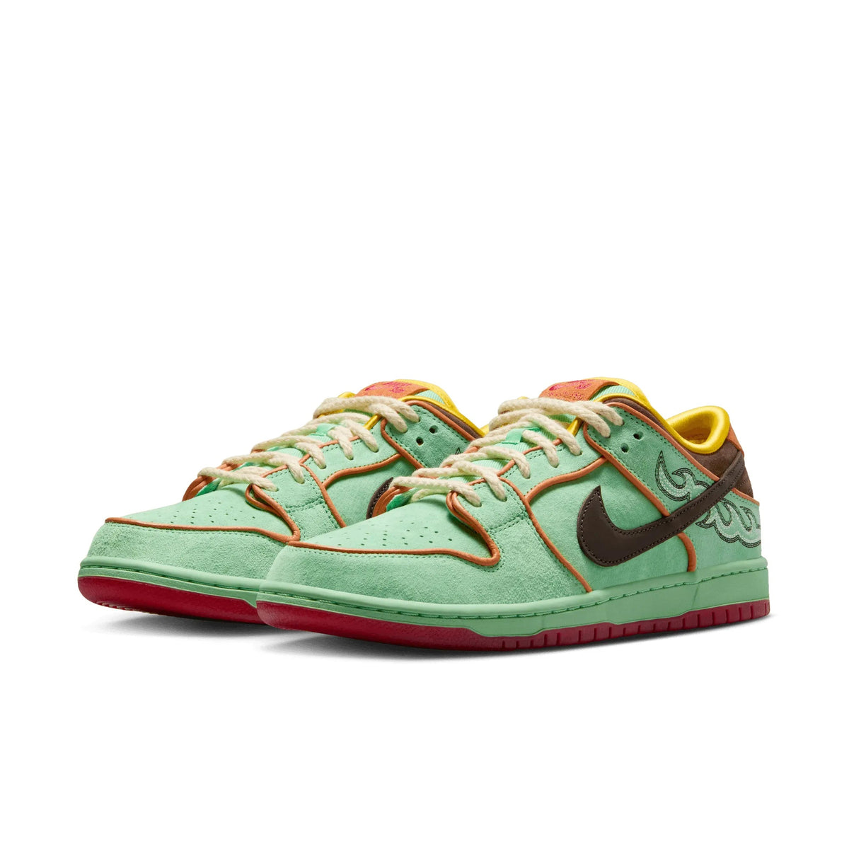 Nike SB Dunk Low Pro Western, tourmaline/baroque brown - monarch - Tiki Room Skateboards - 2