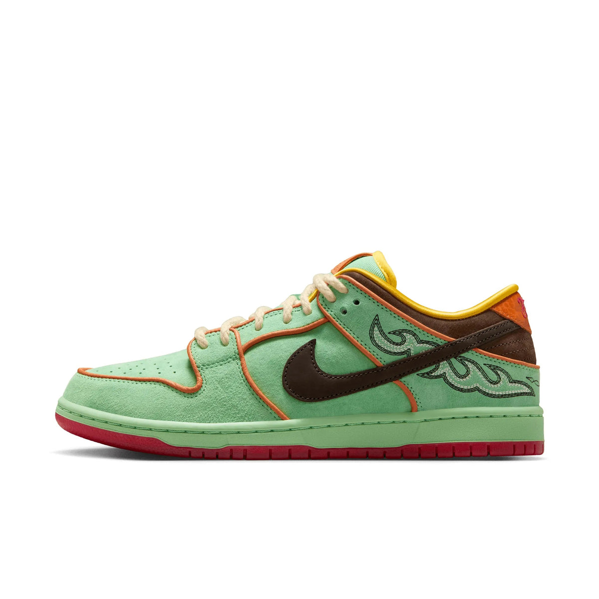Nike SB Dunk Low Pro Western, tourmaline/baroque brown - monarch - Tiki Room Skateboards - 12