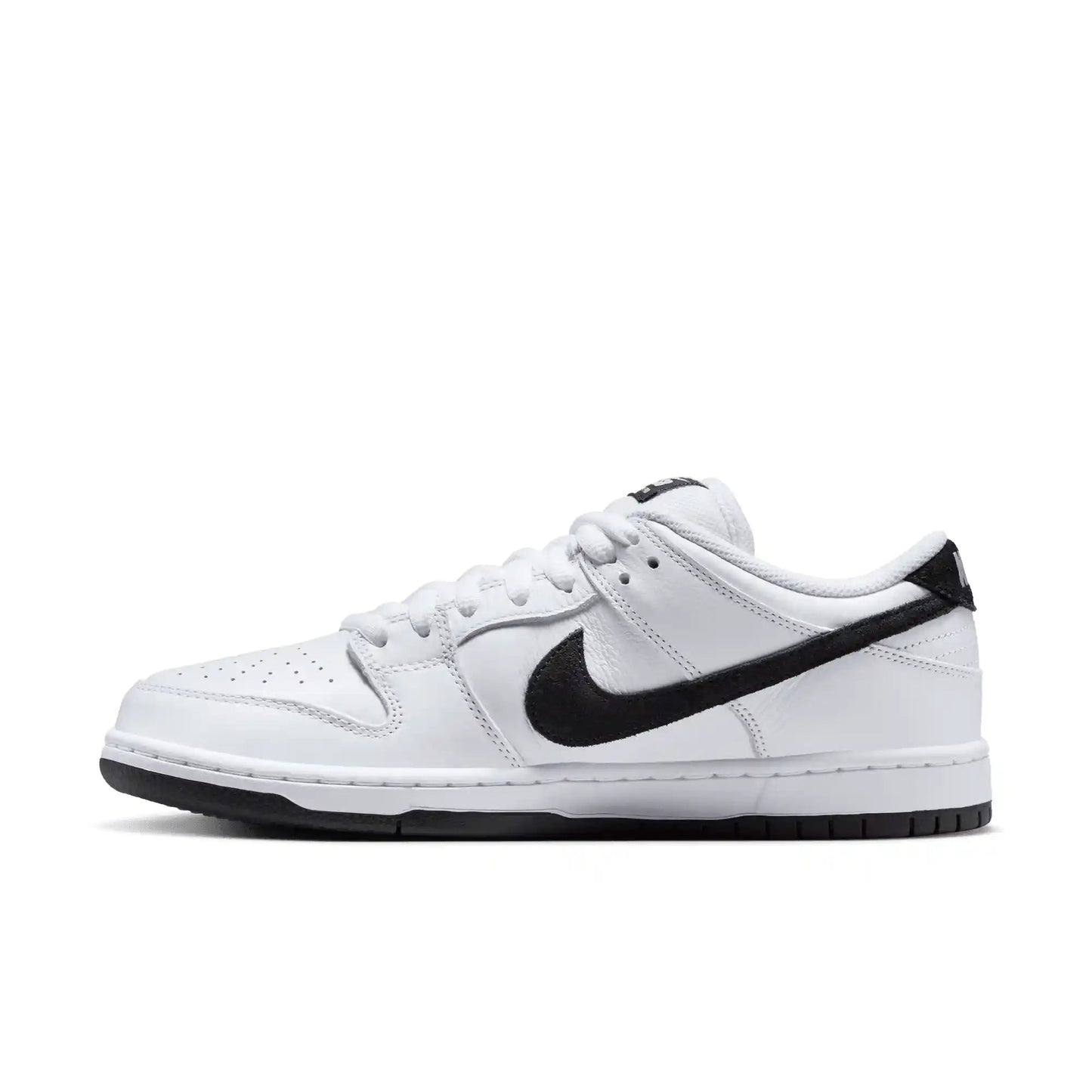 Nike SB Dunk Low Pro, white/black - white - black - Tiki Room Skateboards - 9