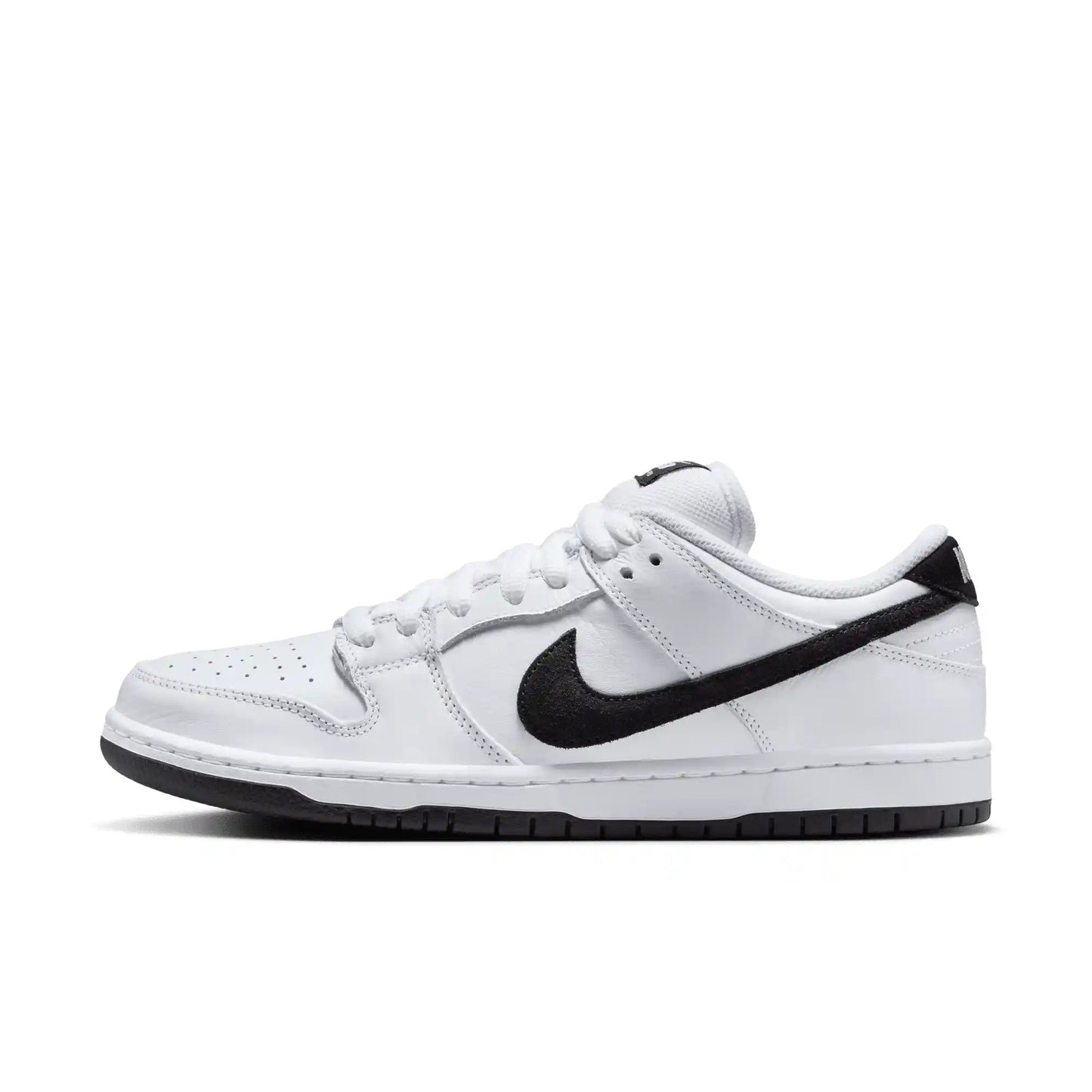 Nike SB Dunk Low Pro, white/black - white - black - Tiki Room Skateboards - 8