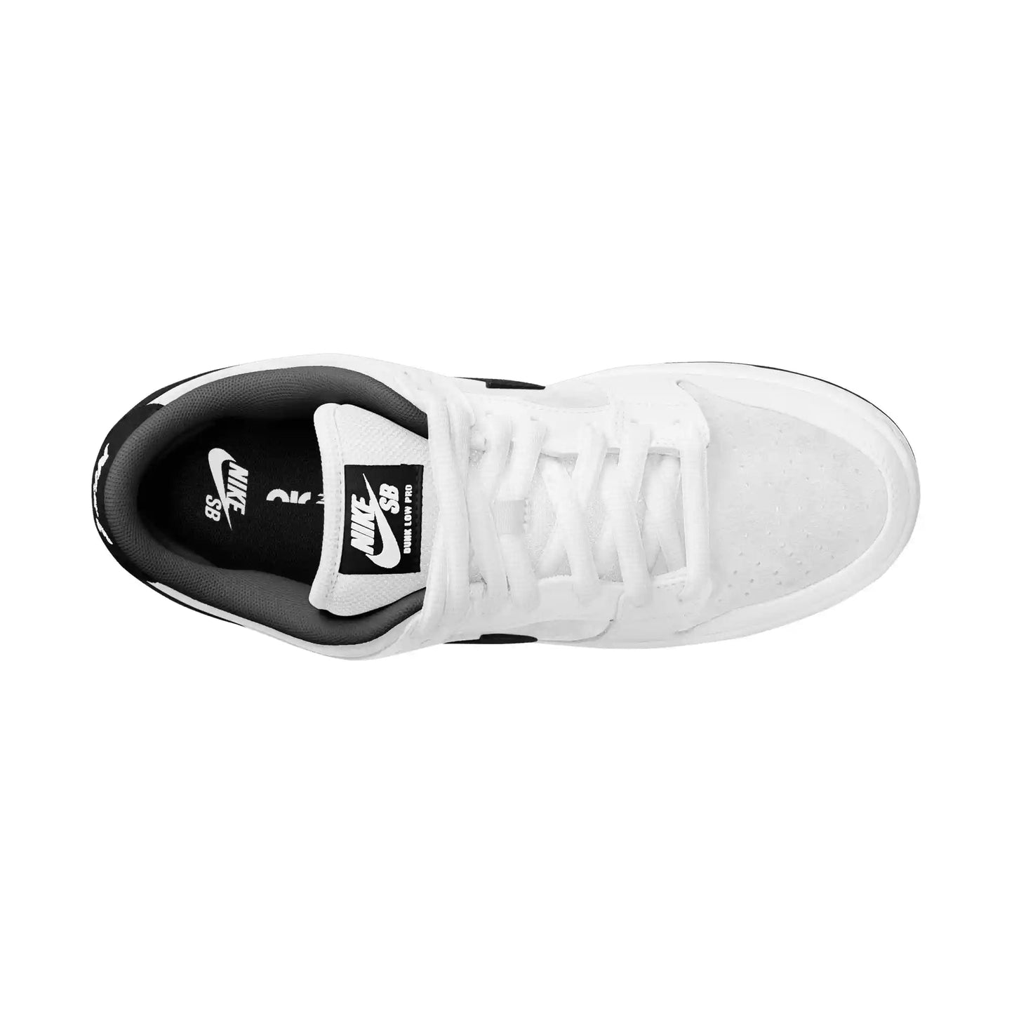 Nike SB Dunk Low Pro, white/black - white - black - Tiki Room Skateboards - 11