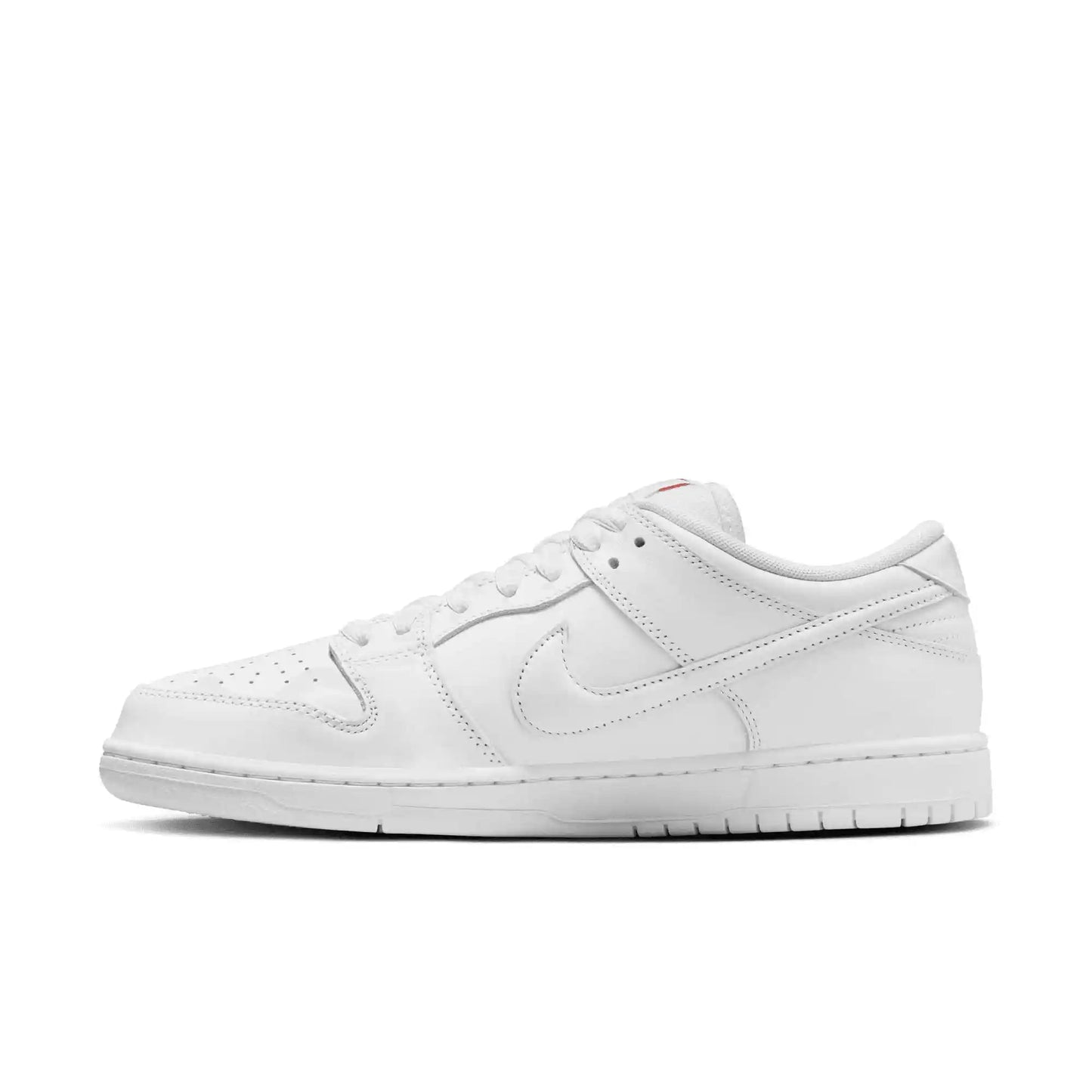 Nike SB Dunk Low Pro, white/white - white - white - Tiki Room Skateboards - 8