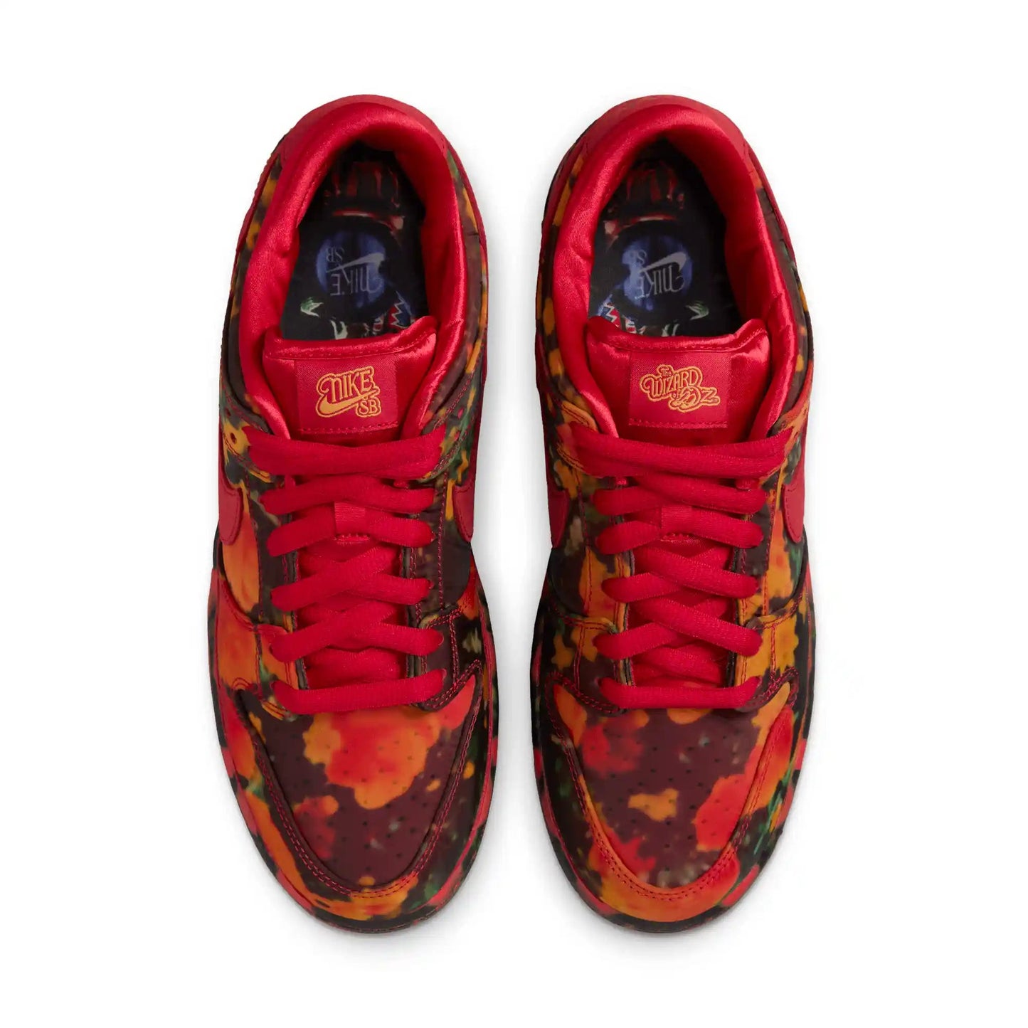 Nike SB Dunk Low Pro Wizard Of Oz, gym red/university red - multi - color - Tiki Room Skateboards - 5