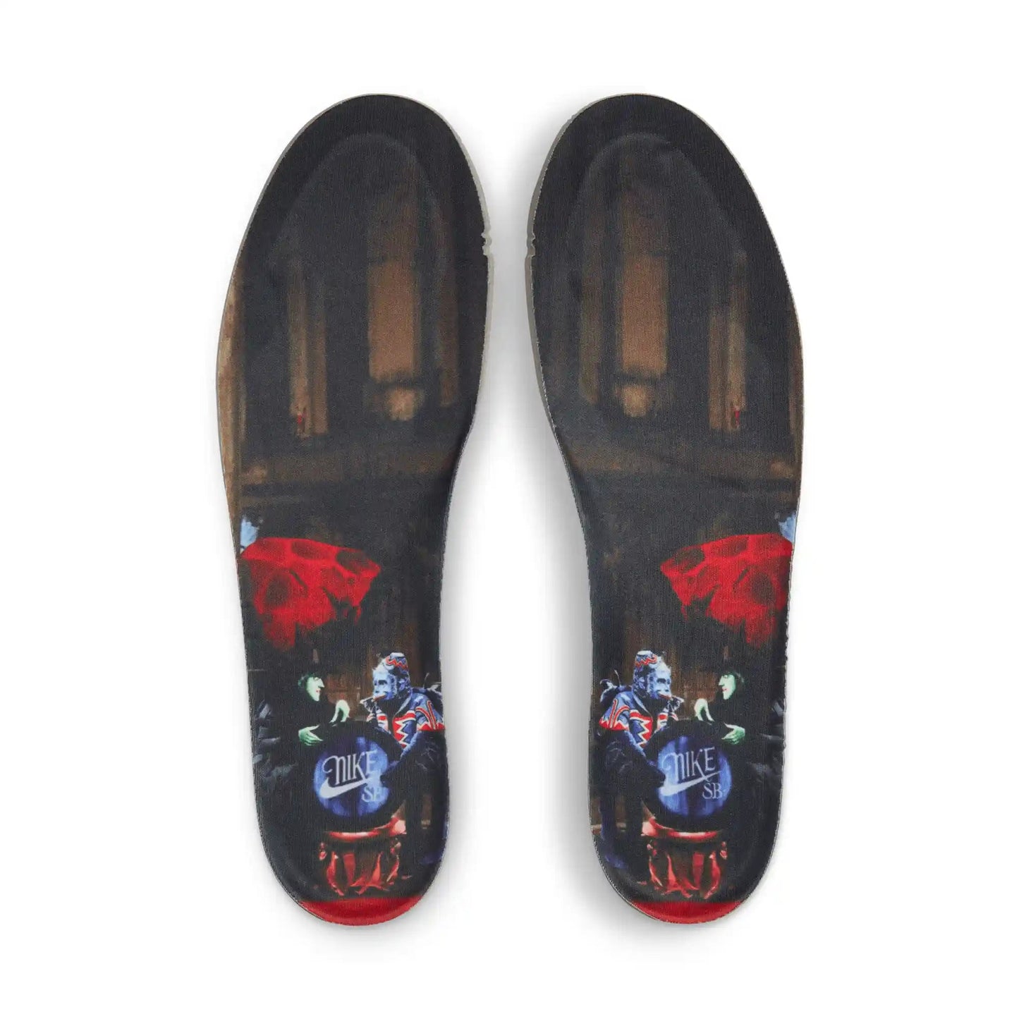 Nike SB Dunk Low Pro Wizard Of Oz, gym red/university red - multi - color - Tiki Room Skateboards - 6