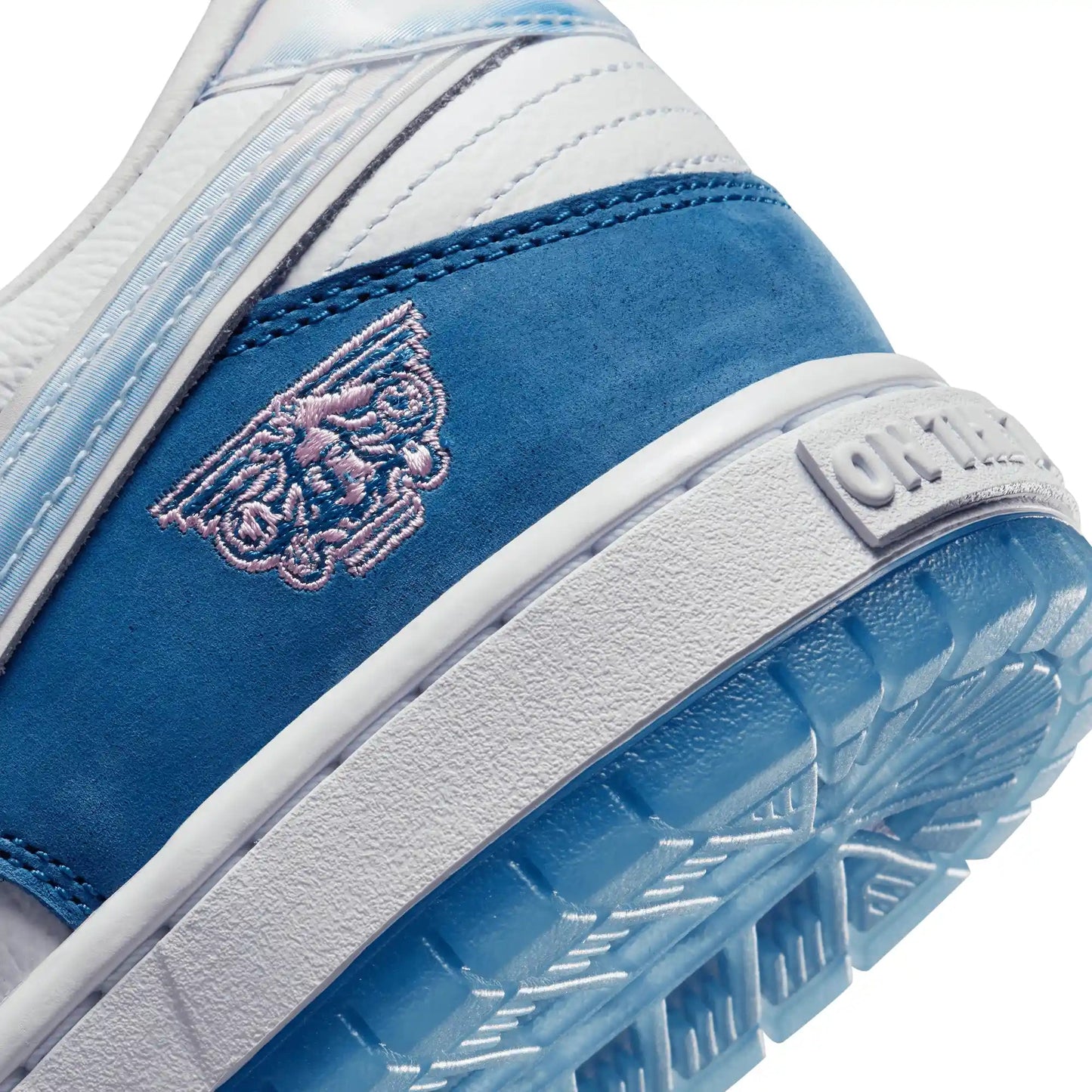 Nike SB Dunk Low Pro X Born X Raised, deep royal/white - black - Tiki Room Skateboards - 12