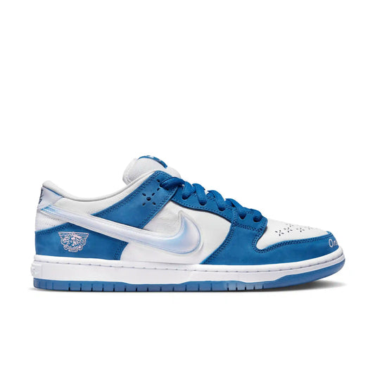 Nike SB Dunk Low Pro X Born X Raised, deep royal/white - black - Tiki Room Skateboards - 1