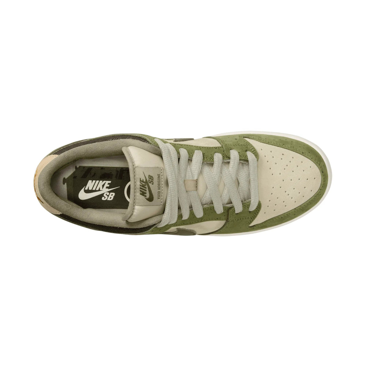 Nike SB Dunk Low Pro Yuto Matcha, asparagus/legion green - lt khaki - Tiki Room Skateboards - 13