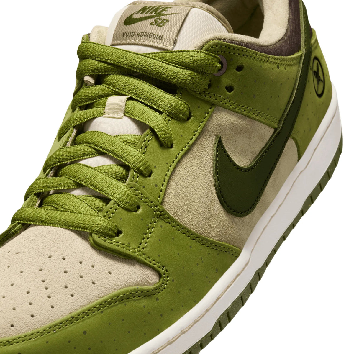 Nike SB Dunk Low Pro Yuto Matcha, asparagus/legion green - lt khaki - Tiki Room Skateboards - 3
