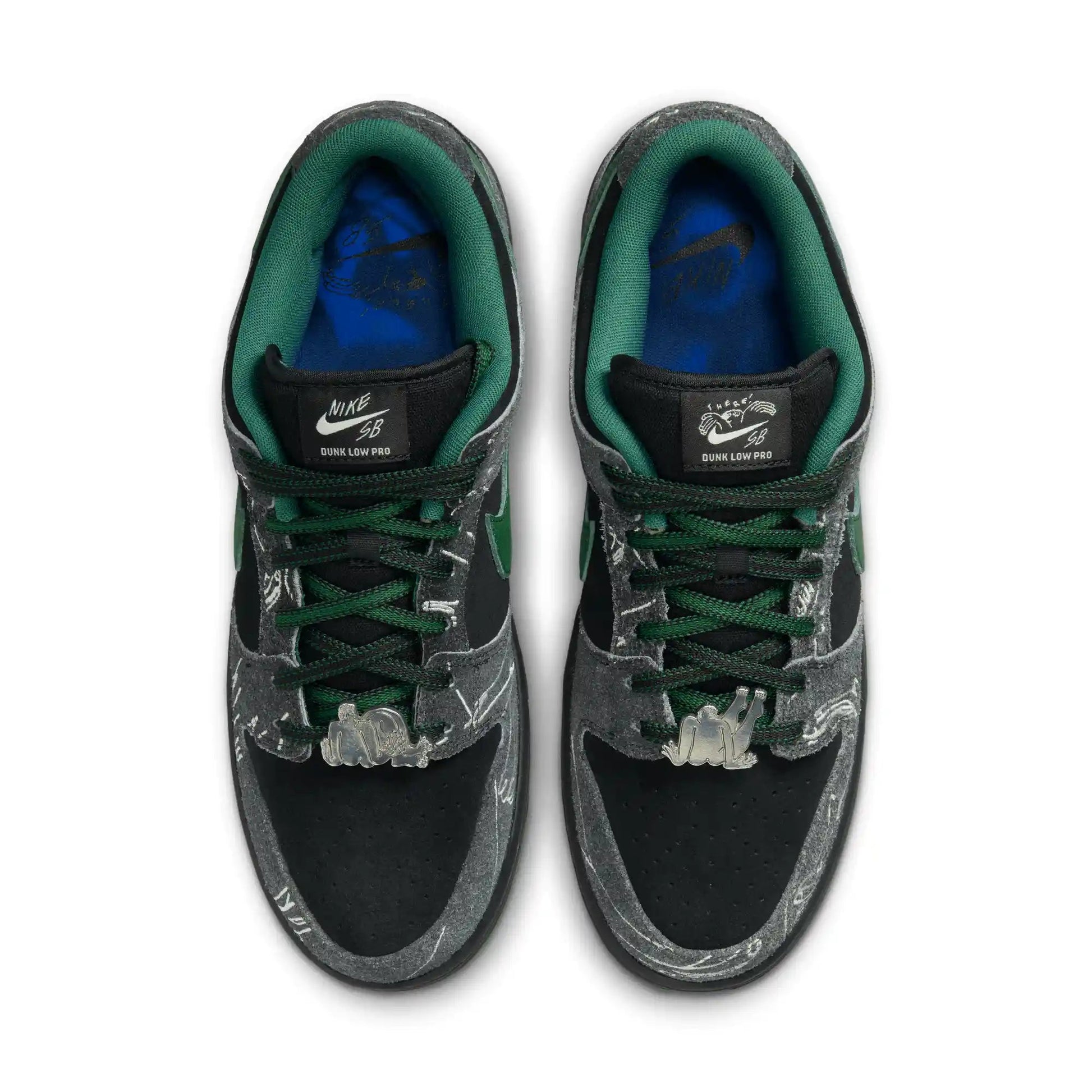 Nike SB Dunk Low "There", black/gorge green - summit white - Tiki Room Skateboards - 4
