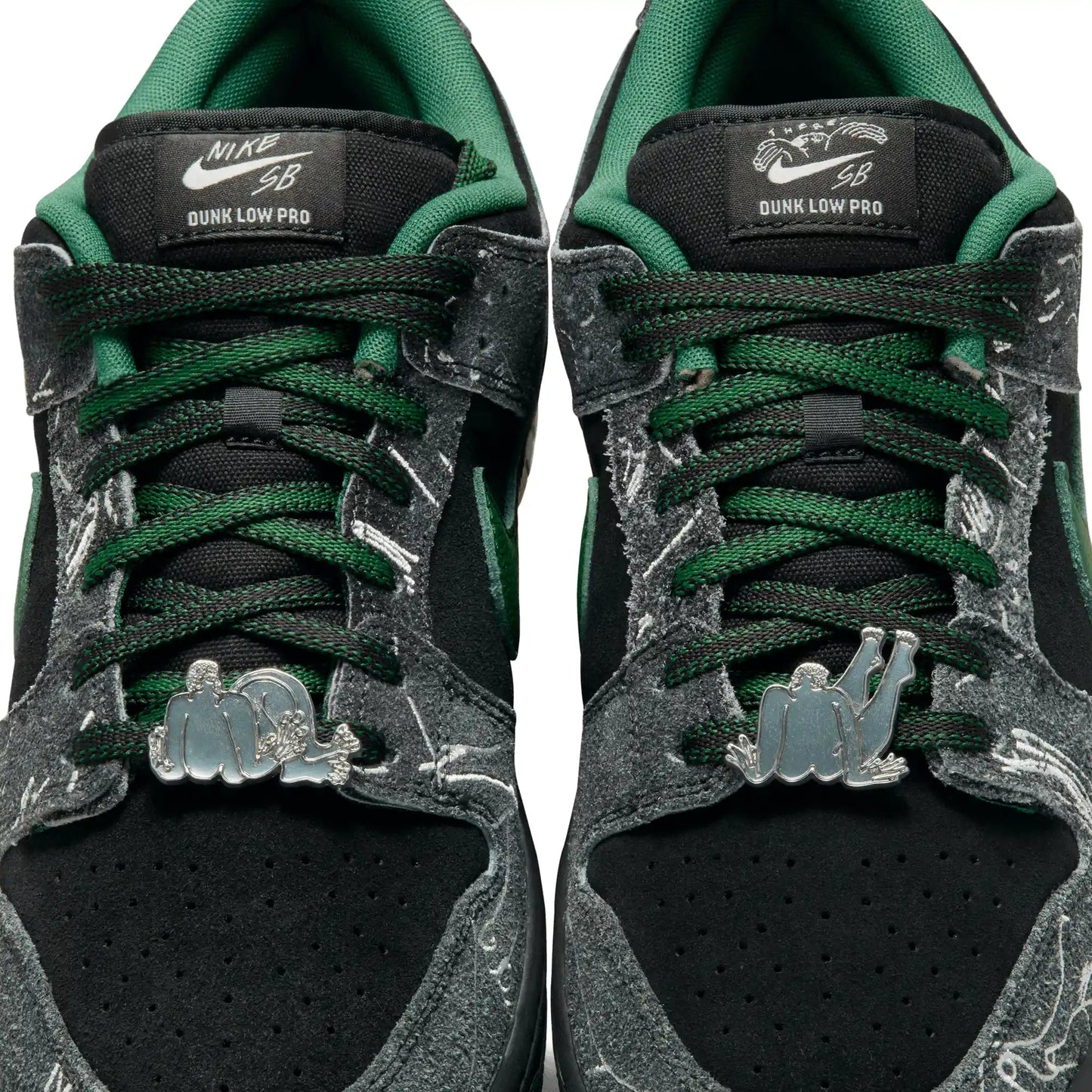 Nike SB Dunk Low "There", black/gorge green - summit white - Tiki Room Skateboards - 5