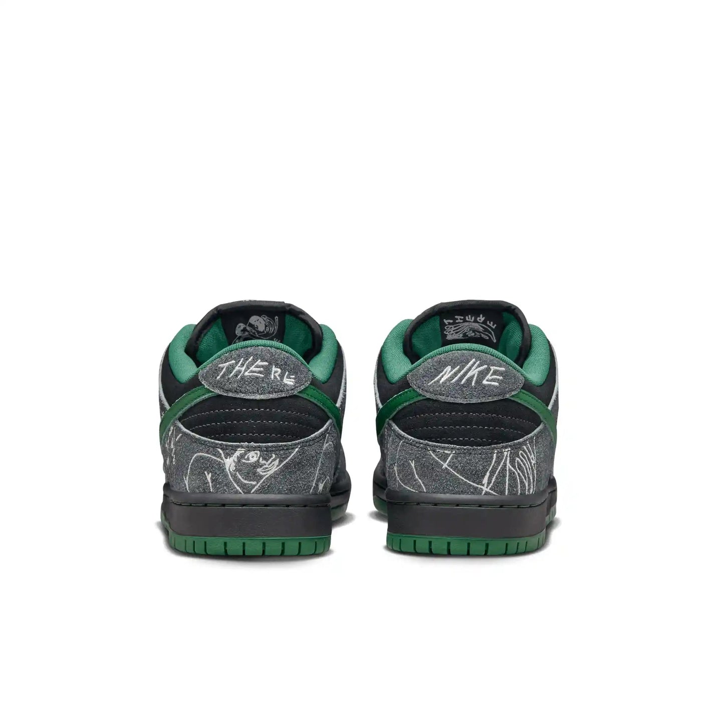 Nike SB Dunk Low "There", black/gorge green - summit white - Tiki Room Skateboards - 3