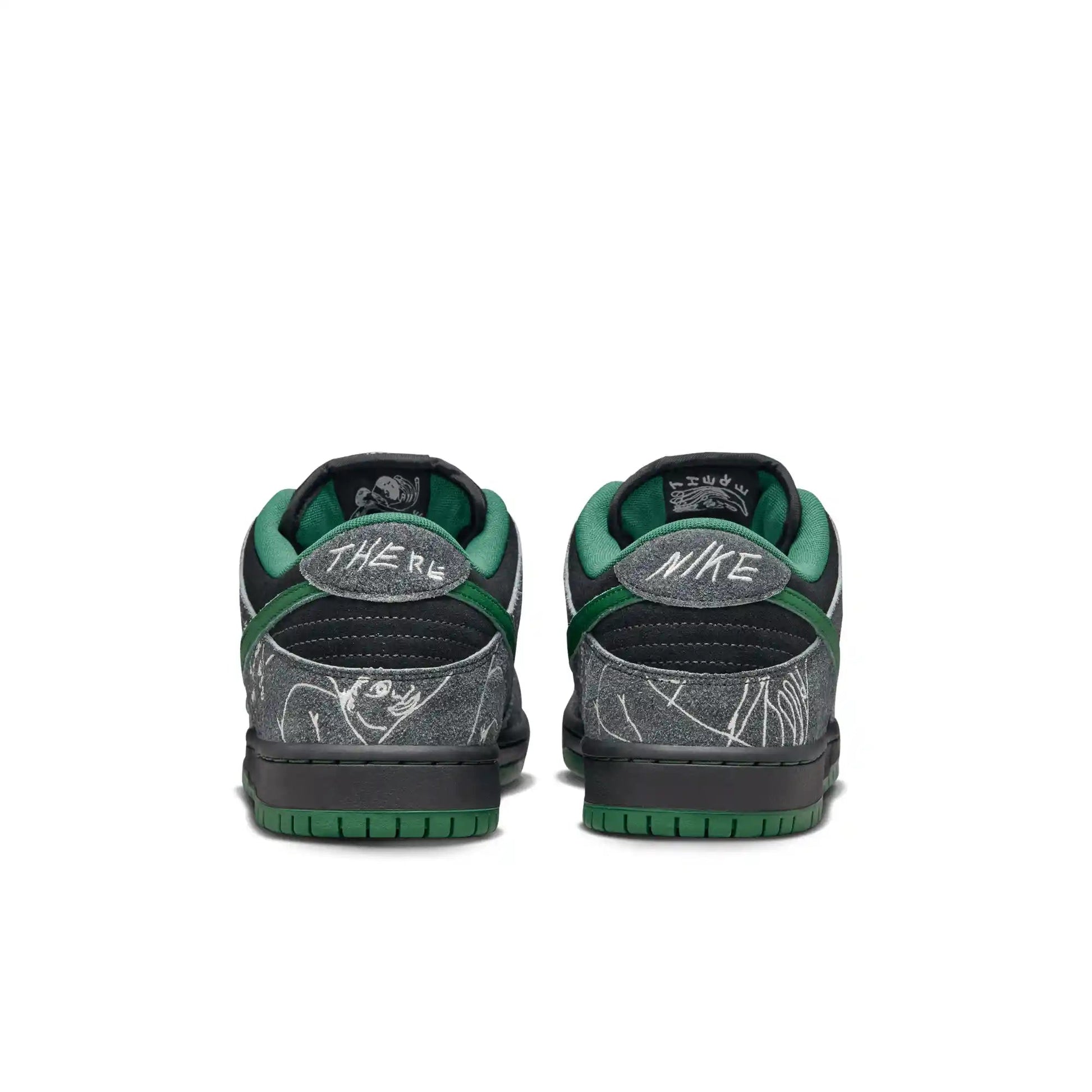 Nike SB Dunk Low "There", black/gorge green - summit white - Tiki Room Skateboards - 3
