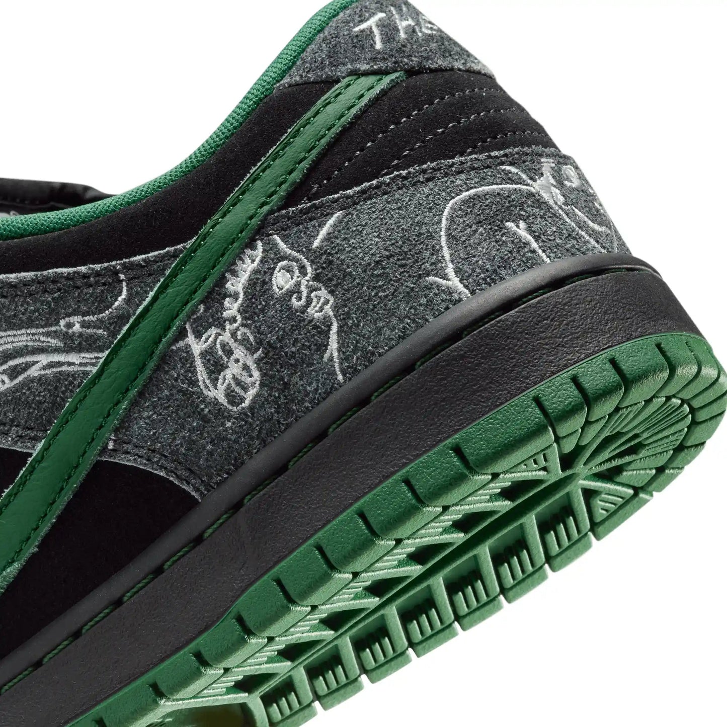 Nike SB Dunk Low "There", black/gorge green - summit white - Tiki Room Skateboards - 15