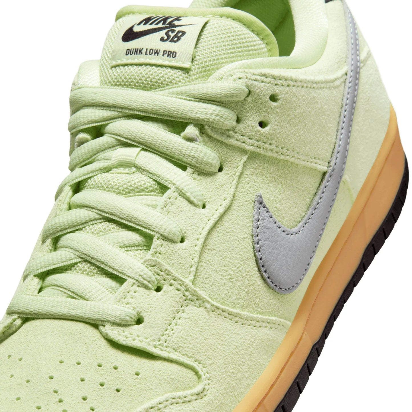 Nike SB Dunk Low "Verdugo Mountain", lt liquid lime/wolf grey - black - Tiki Room Skateboards - 3