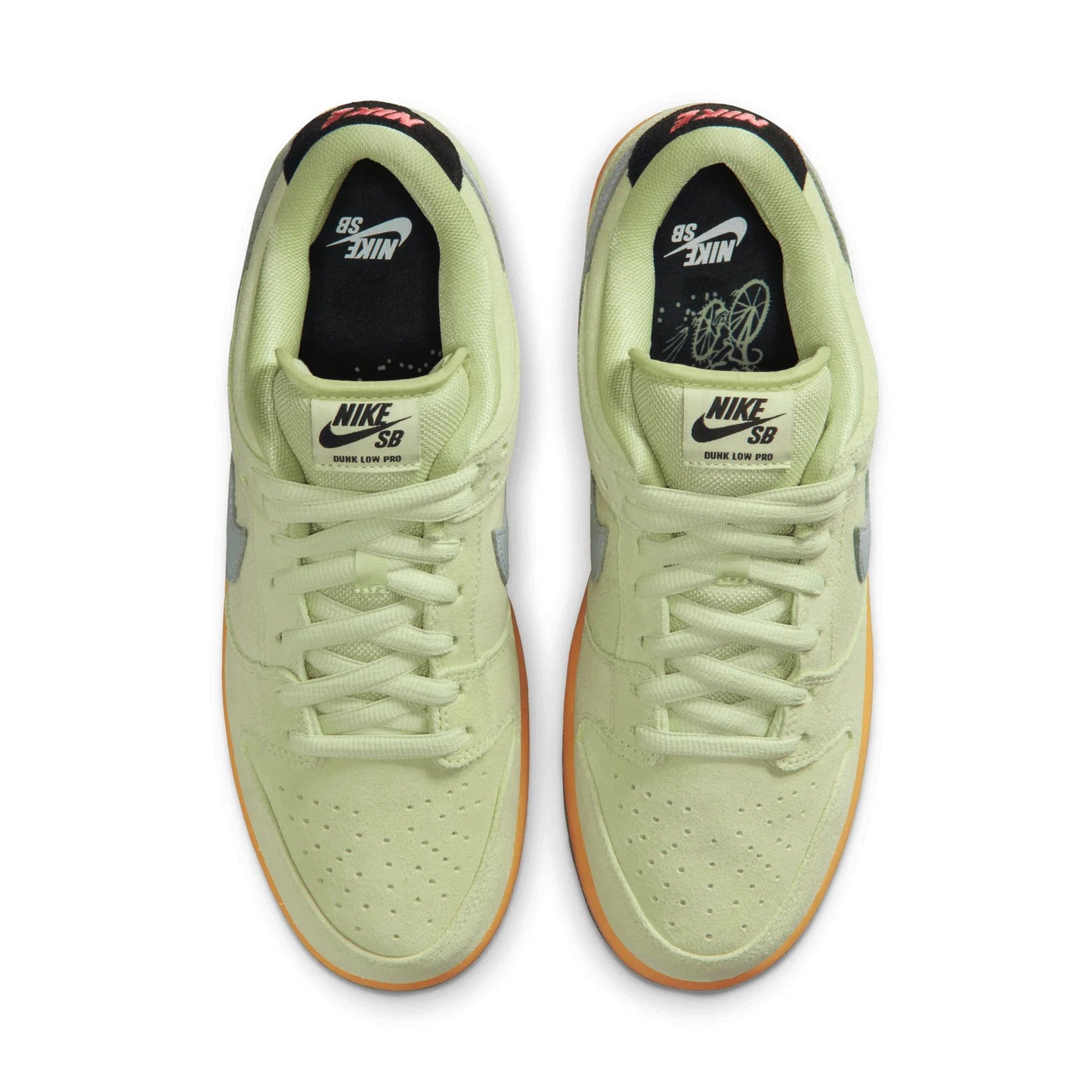 Nike SB Dunk Low "Verdugo Mountain", lt liquid lime/wolf grey - black - Tiki Room Skateboards - 6