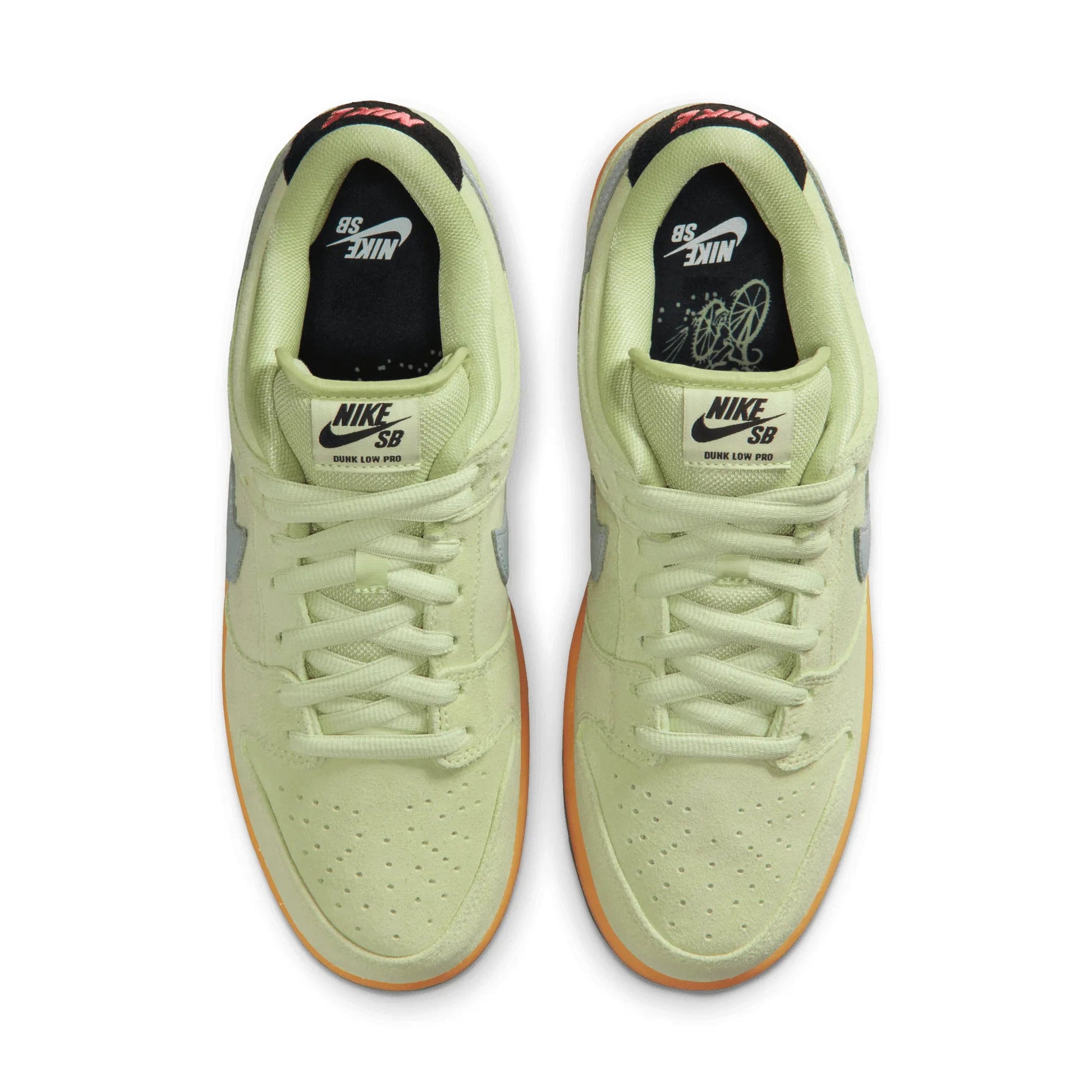 Nike SB Dunk Low "Verdugo Mountain", lt liquid lime/wolf grey - black - Tiki Room Skateboards - 6