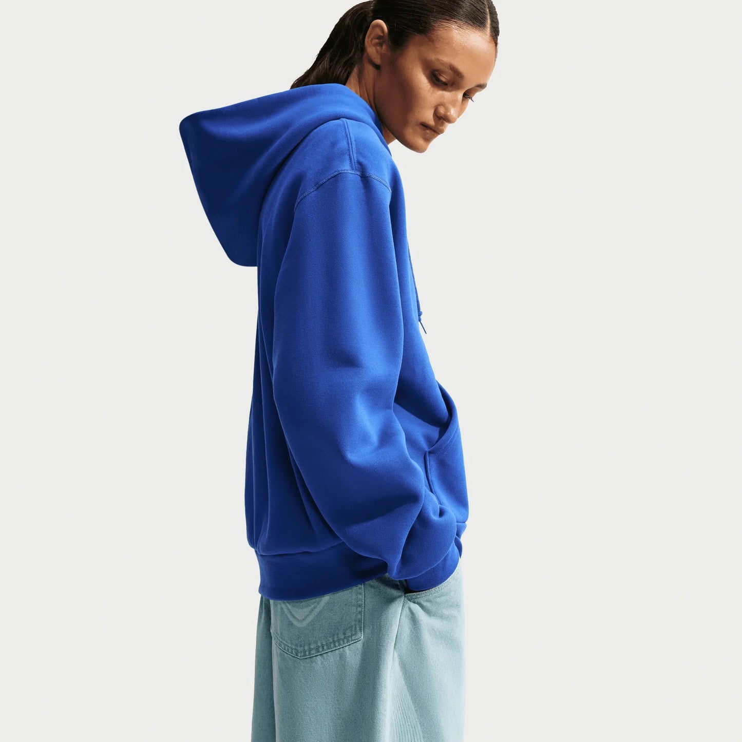 Nike SB Essential Fleece Pullover Skate Hoodie, old royal/white - Tiki Room Skateboards - 8