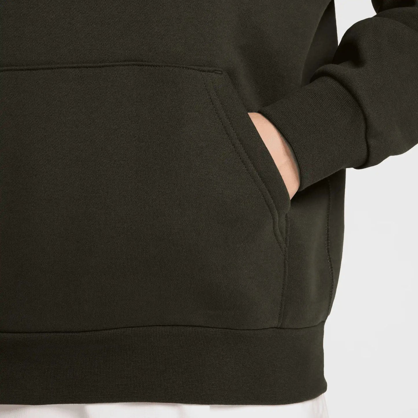 Nike SB Fleece Pullover Skate Hoodie, sequoia/white - Tiki Room Skateboards - 8