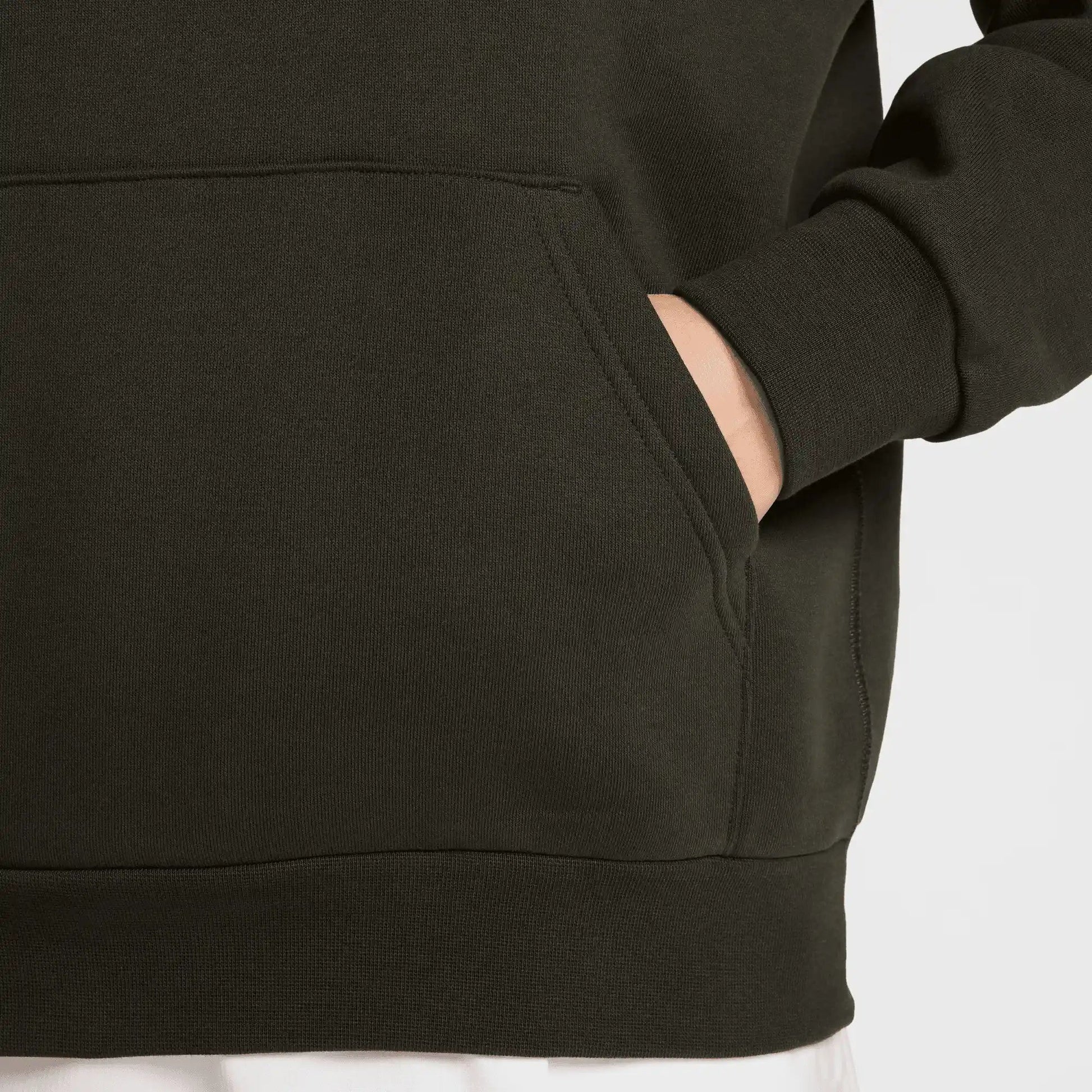 Nike SB Fleece Pullover Skate Hoodie, sequoia/white - Tiki Room Skateboards - 8