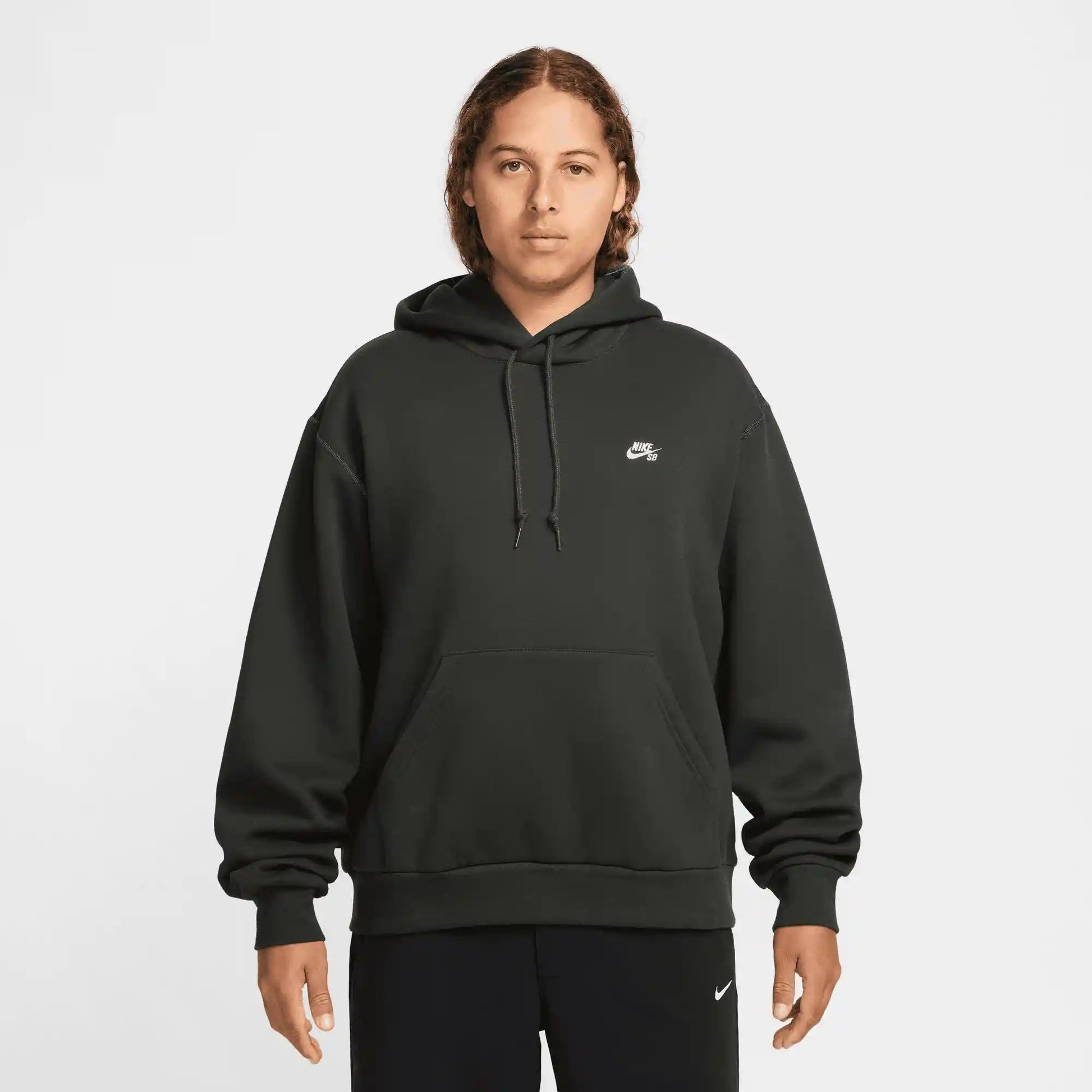 Nike SB Fleece Pullover Skate Hoodie, sequoia/white