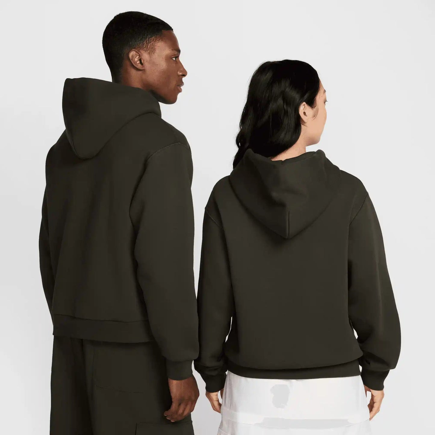 Nike SB Fleece Pullover Skate Hoodie, sequoia/white - Tiki Room Skateboards - 5