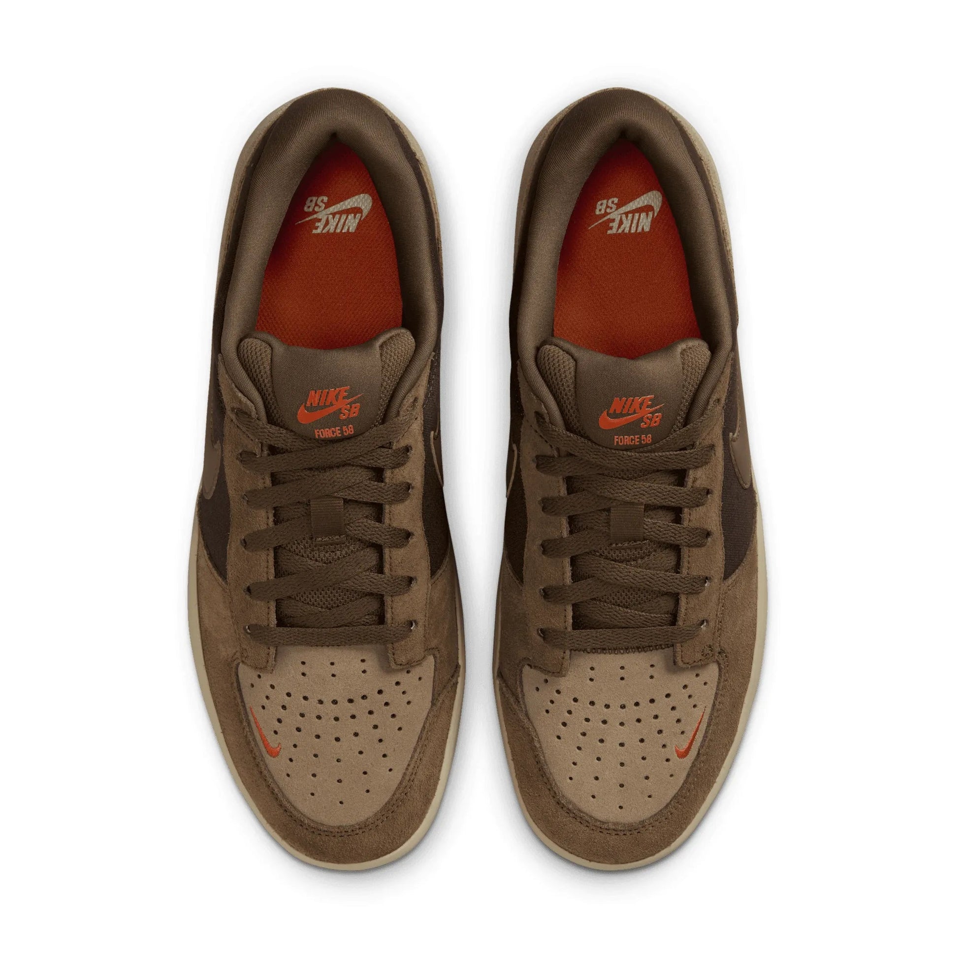 Nike SB Force 58, baroque brown/mosswood brown - Tiki Room Skateboards - 5
