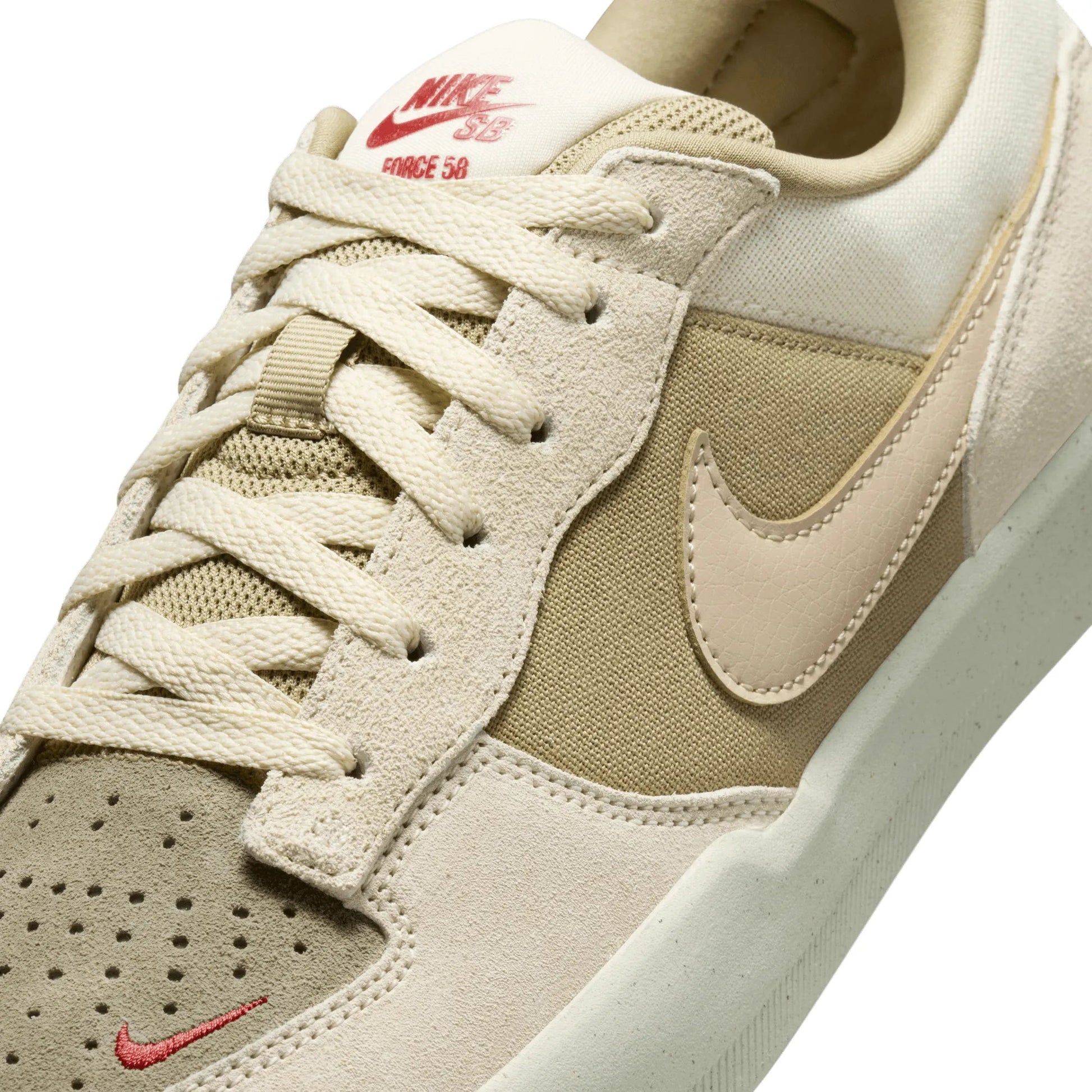 Nike SB Force 58, coconut milk/linen - neutral olive - Tiki Room Skateboards - 3
