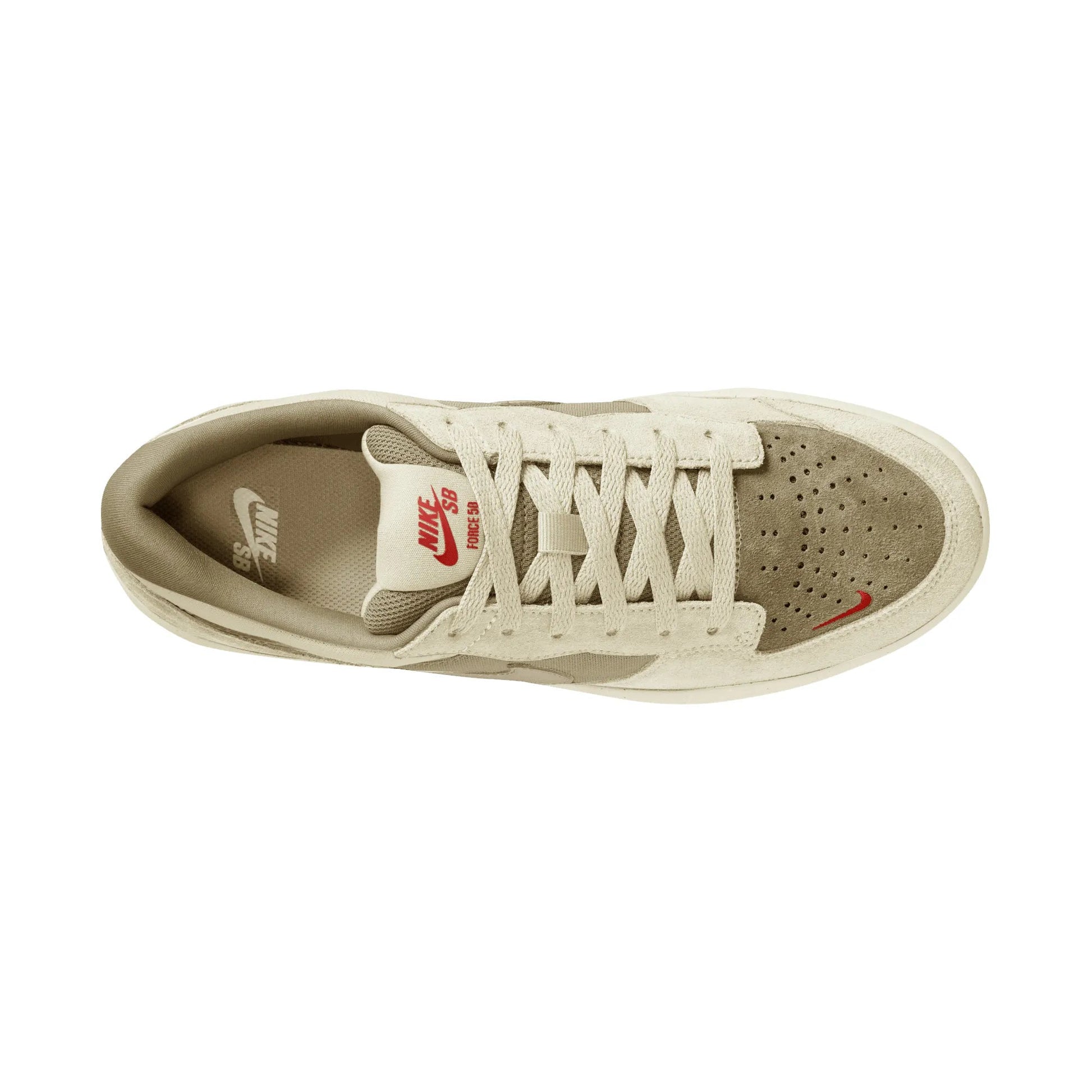 Nike SB Force 58, coconut milk/linen - neutral olive - Tiki Room Skateboards - 11