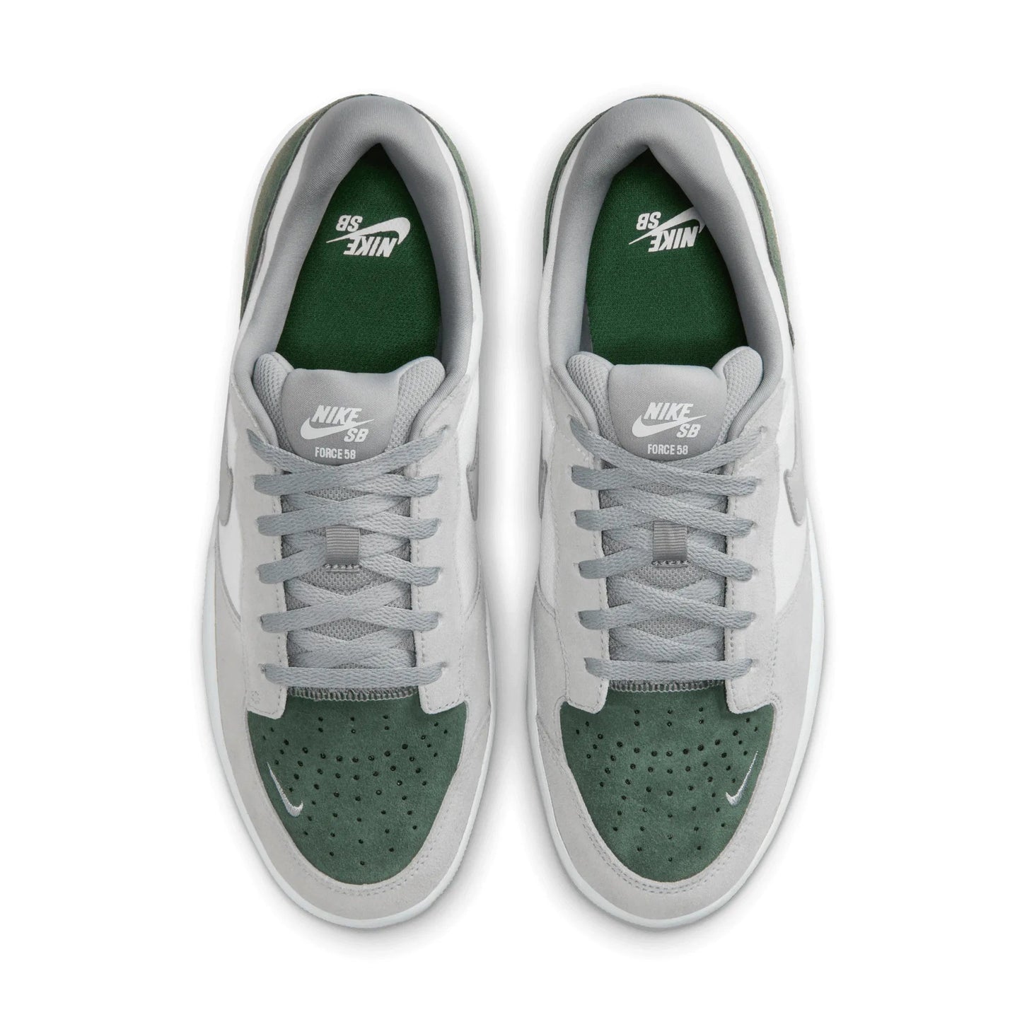 Nike SB Force 58, white/flt silver - fir - white - Tiki Room Skateboards - 5