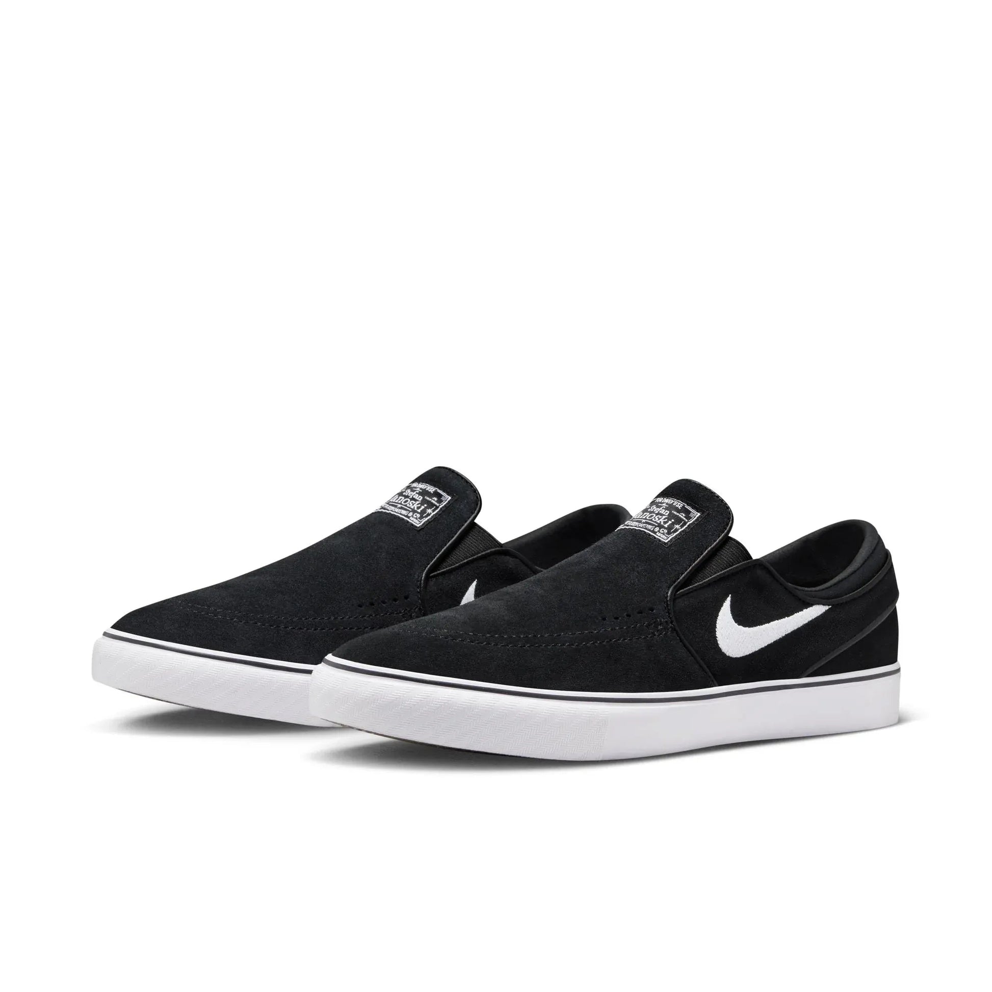 Nike SB Janoski+ Slip, black/white - black - black - Tiki Room Skateboards - 2