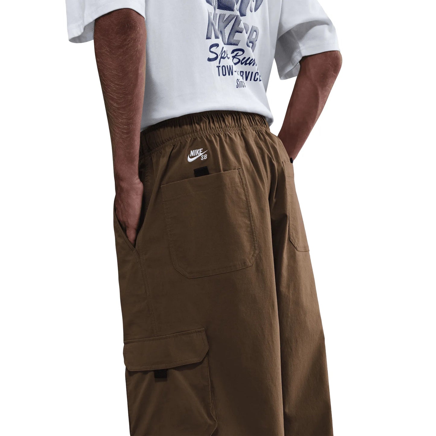 Nike SB Kearny Pant, mosswood brown/white - Tiki Room Skateboards - 2