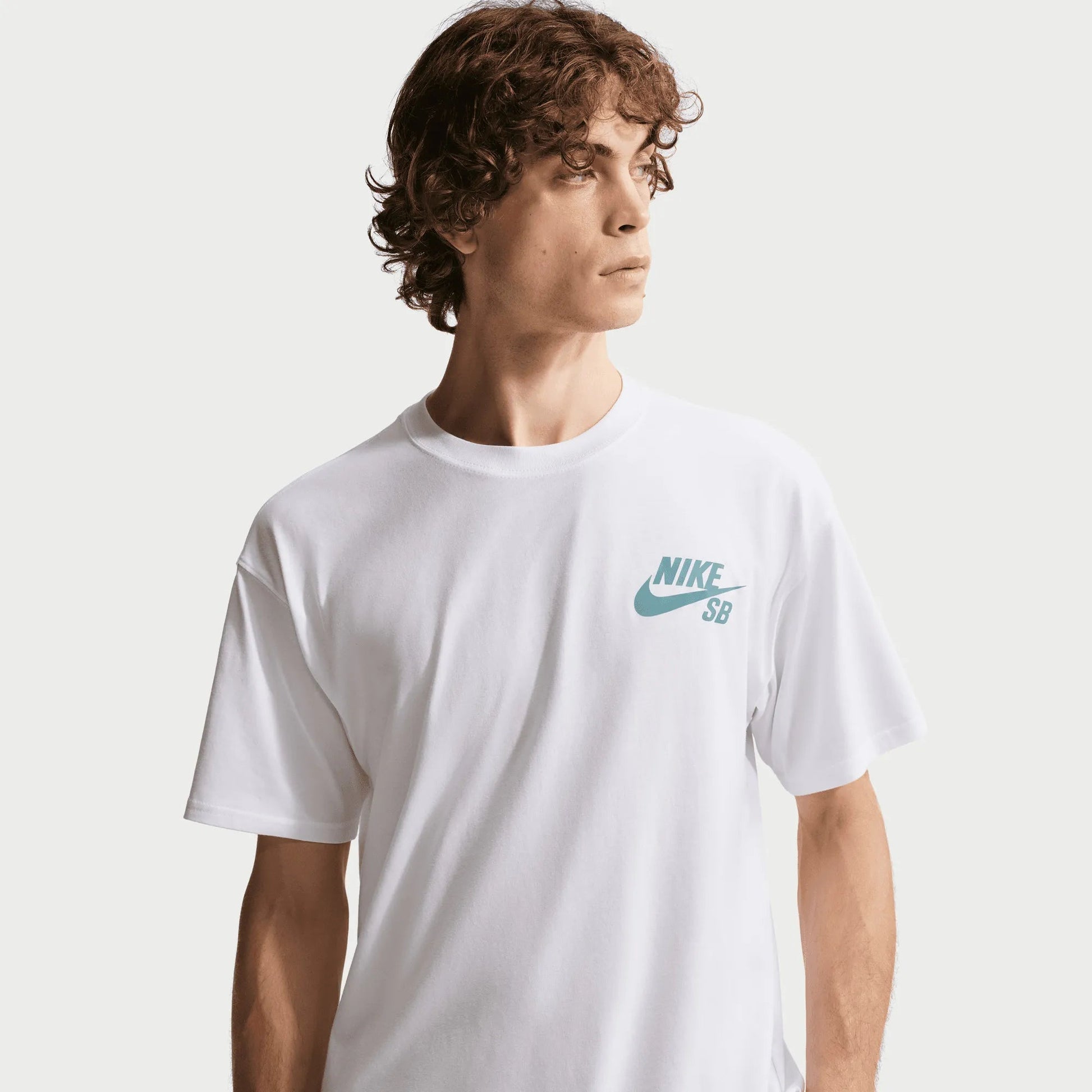 Nike SB Logo Skate T-Shirt, white - Tiki Room Skateboards - 2