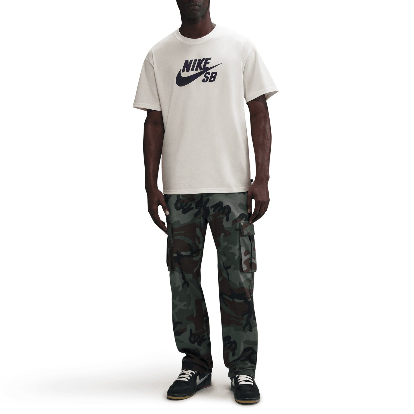 Nike SB Logo T-Shirt, sail - Tiki Room Skateboards - 1