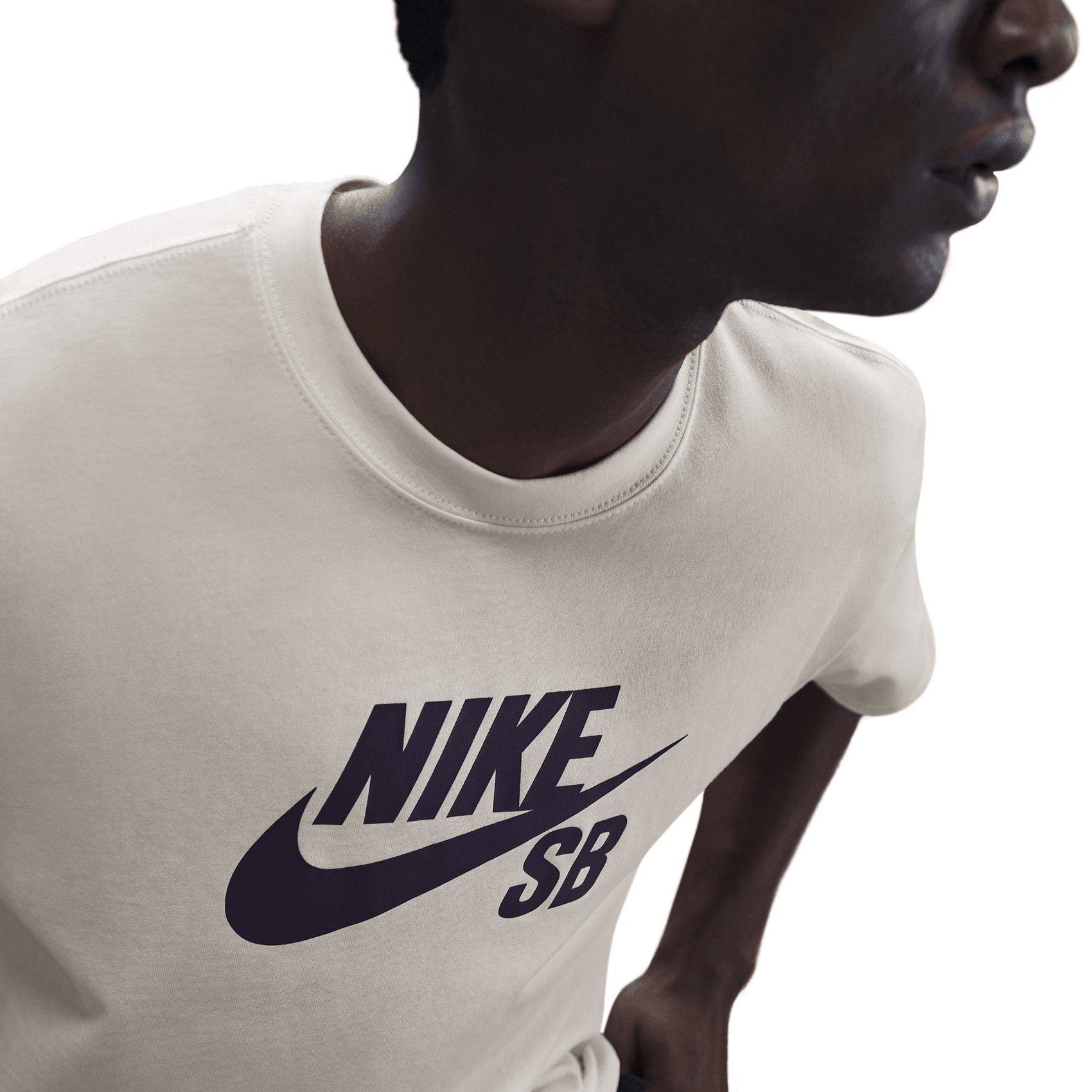 Nike SB Logo T-Shirt, sail - Tiki Room Skateboards - 3