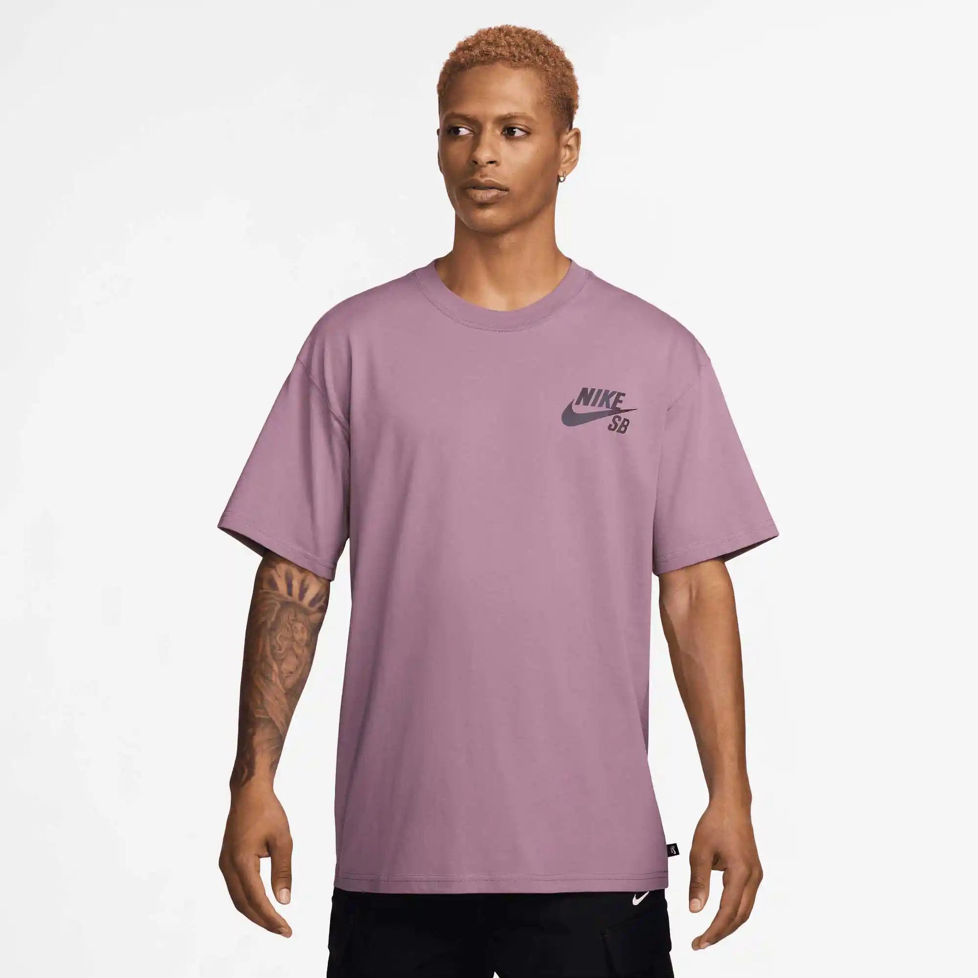 Nike SB Logo Tee, plum dust - Tiki Room Skateboards - 3