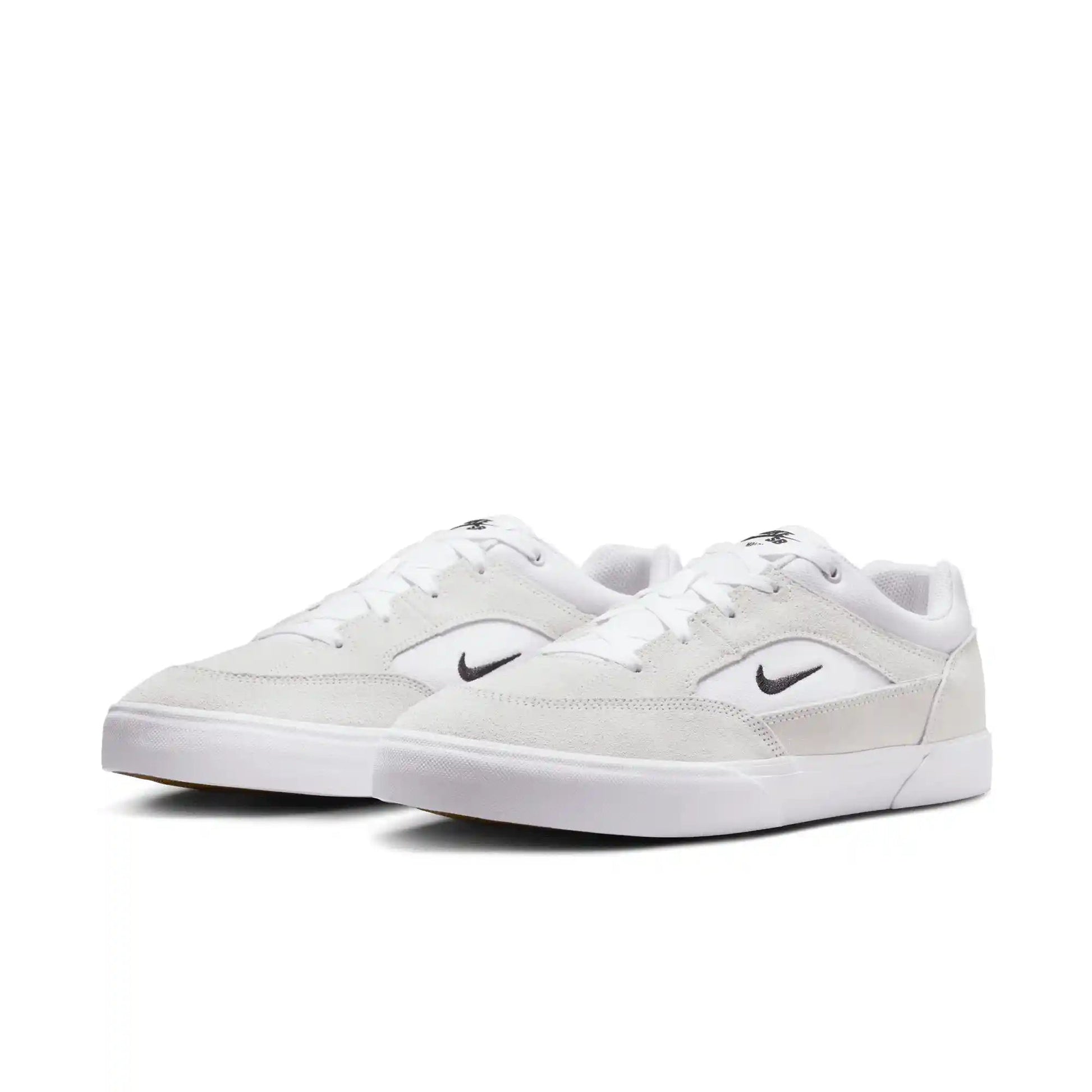 Nike SB Malor, white/black - summit white - gum light brown - Tiki Room Skateboards - 2