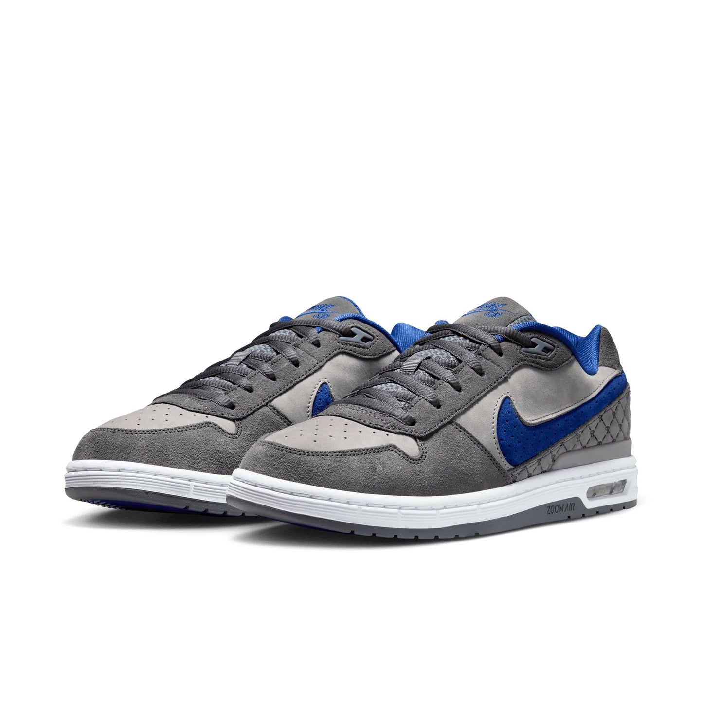 Nike SB Paul Rodriguez Zoom Air Low, flint grey/deep royal blue-flint grey - Tiki Room Skateboards - 2